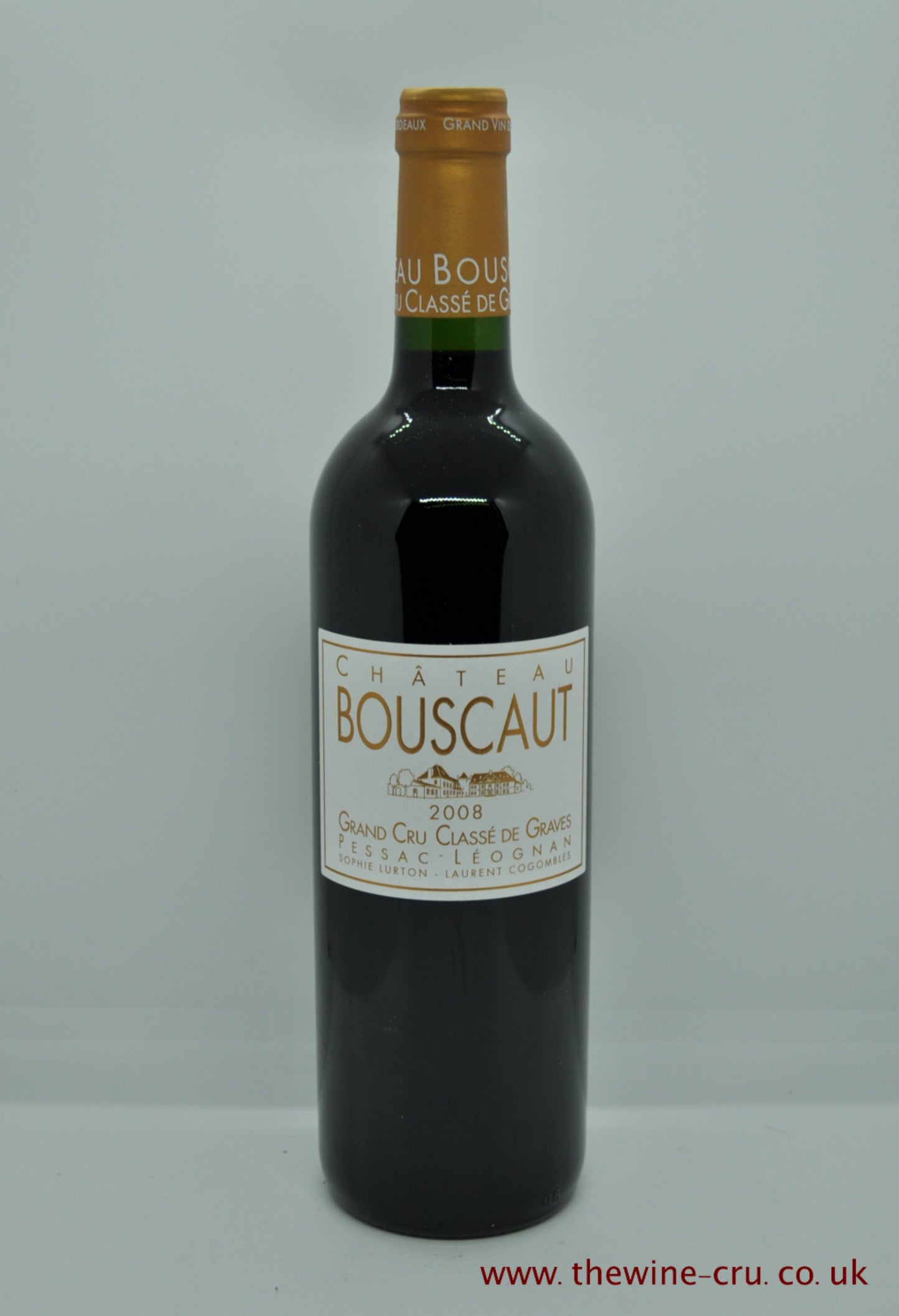 2008 vintage red wine. Chateau Bouscaut 2008. France Bordeaux. Immediate delivery. Free local delivery. Gift wrapping available/