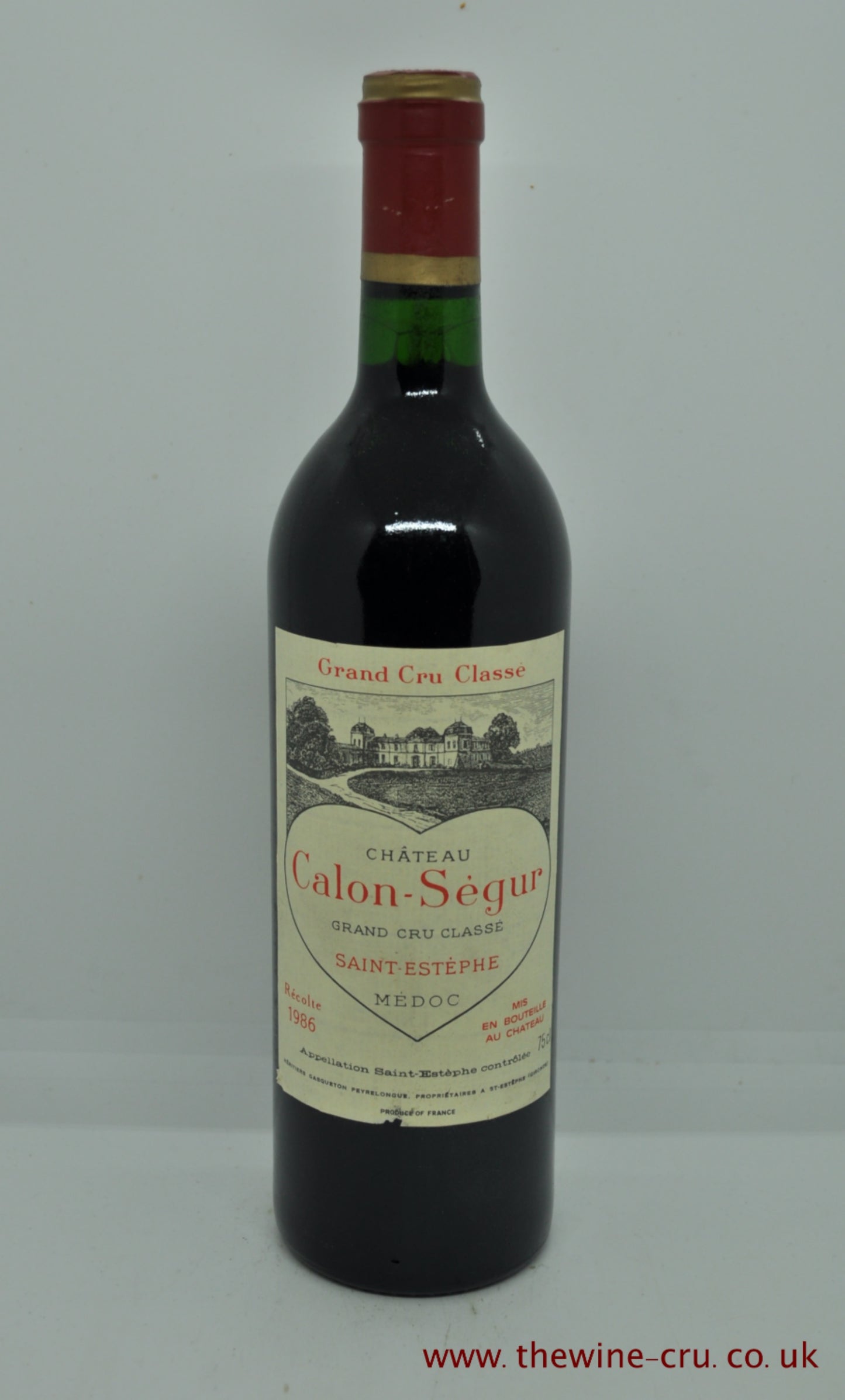 1986 vintage red wine. The bottle is in good condition. Immediate delivery. Free local delivery. Gift wrapping available.
