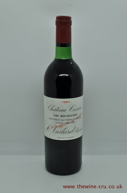1980 vintage red wine. The bottle is in good general condition with the wine level base of neck. Immediate delivery. Free local delivery. Gift wrapping available.