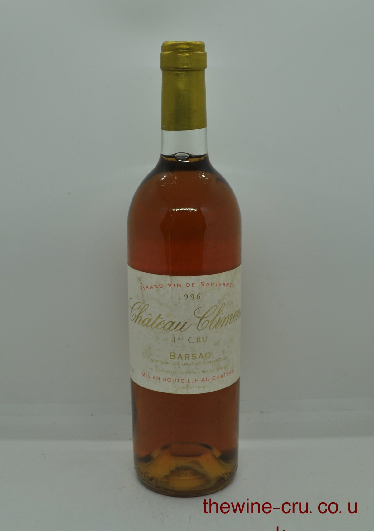 1996 sweet white wine from Barsac, Sauternes. The bottle is in good general condition. The label is a little grubby. Immediate delivery. Free local delivery. Gift wrapping available.