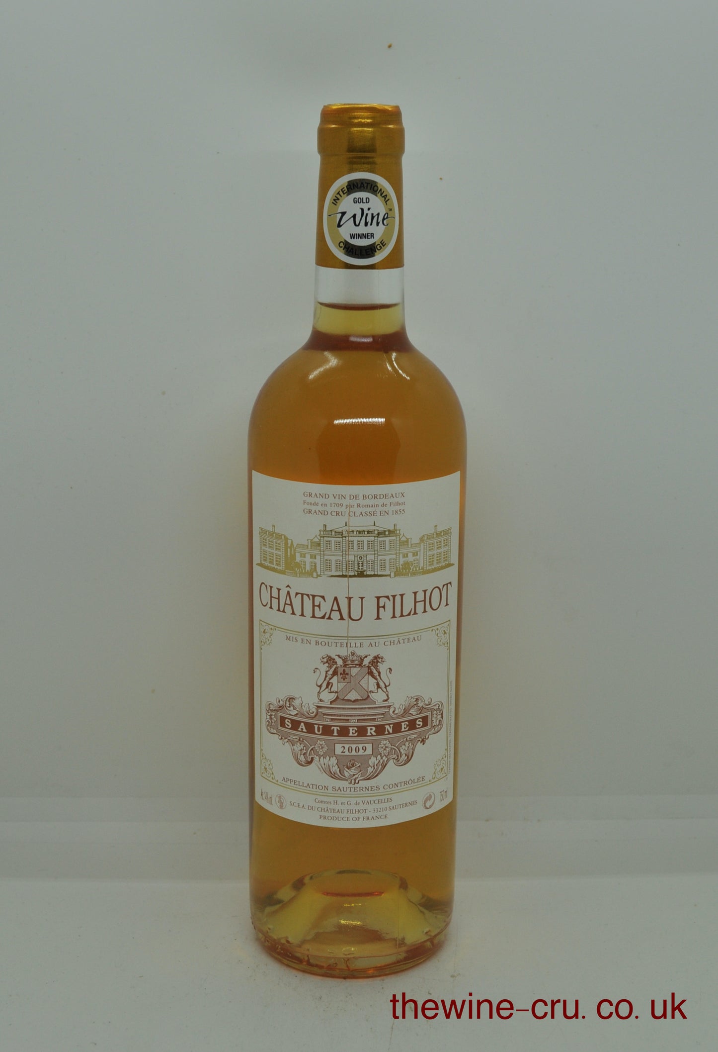 2009 vintage sweet white wine from Bordeaux. The bottle is in excellent condition. Immediate delivery. Free local delivery. Gift wrapping available.