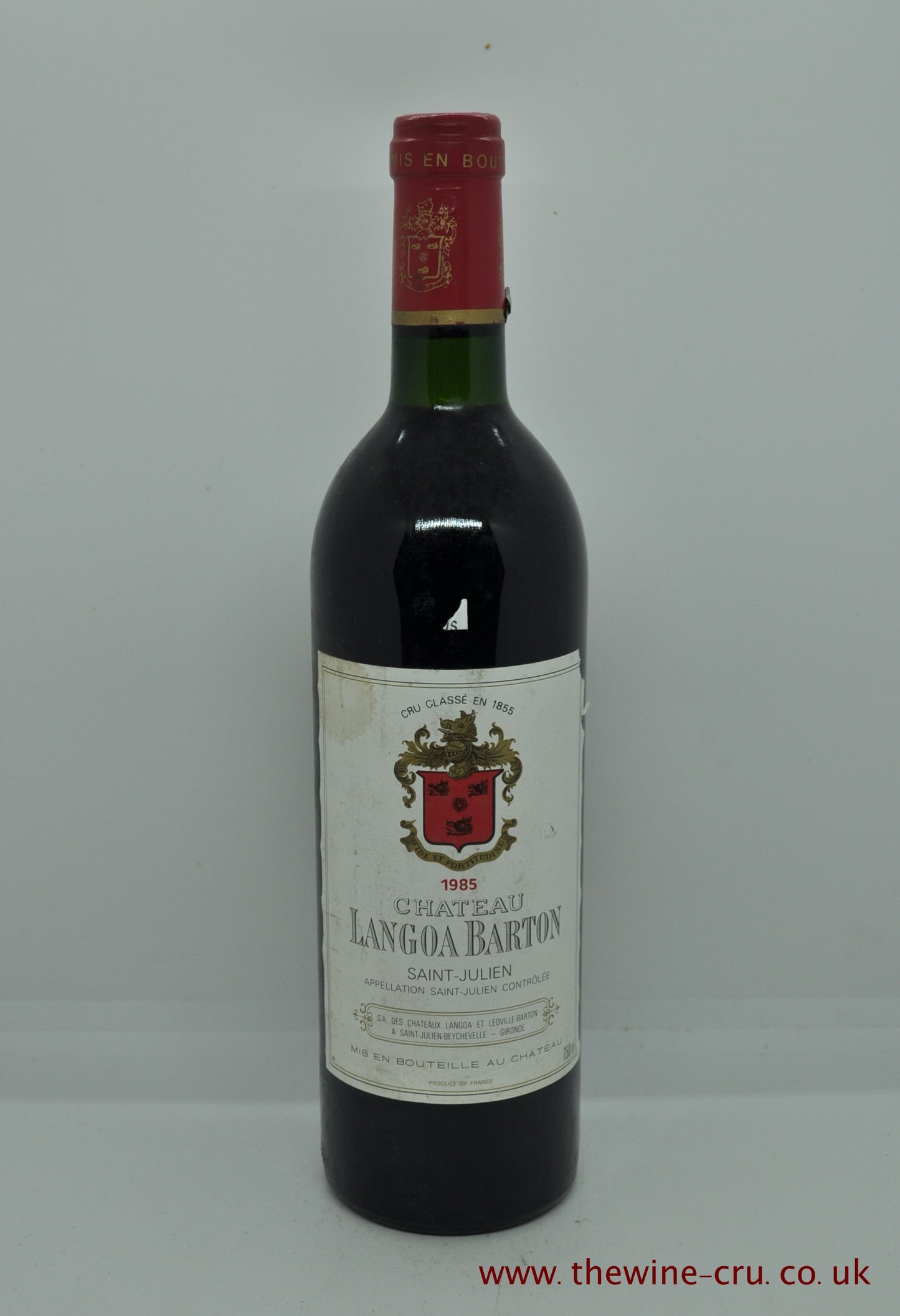 1985 vintage red wine. The bottle is in good general condition. Immediate delivery. Free local delivery. Gift wrapping available.