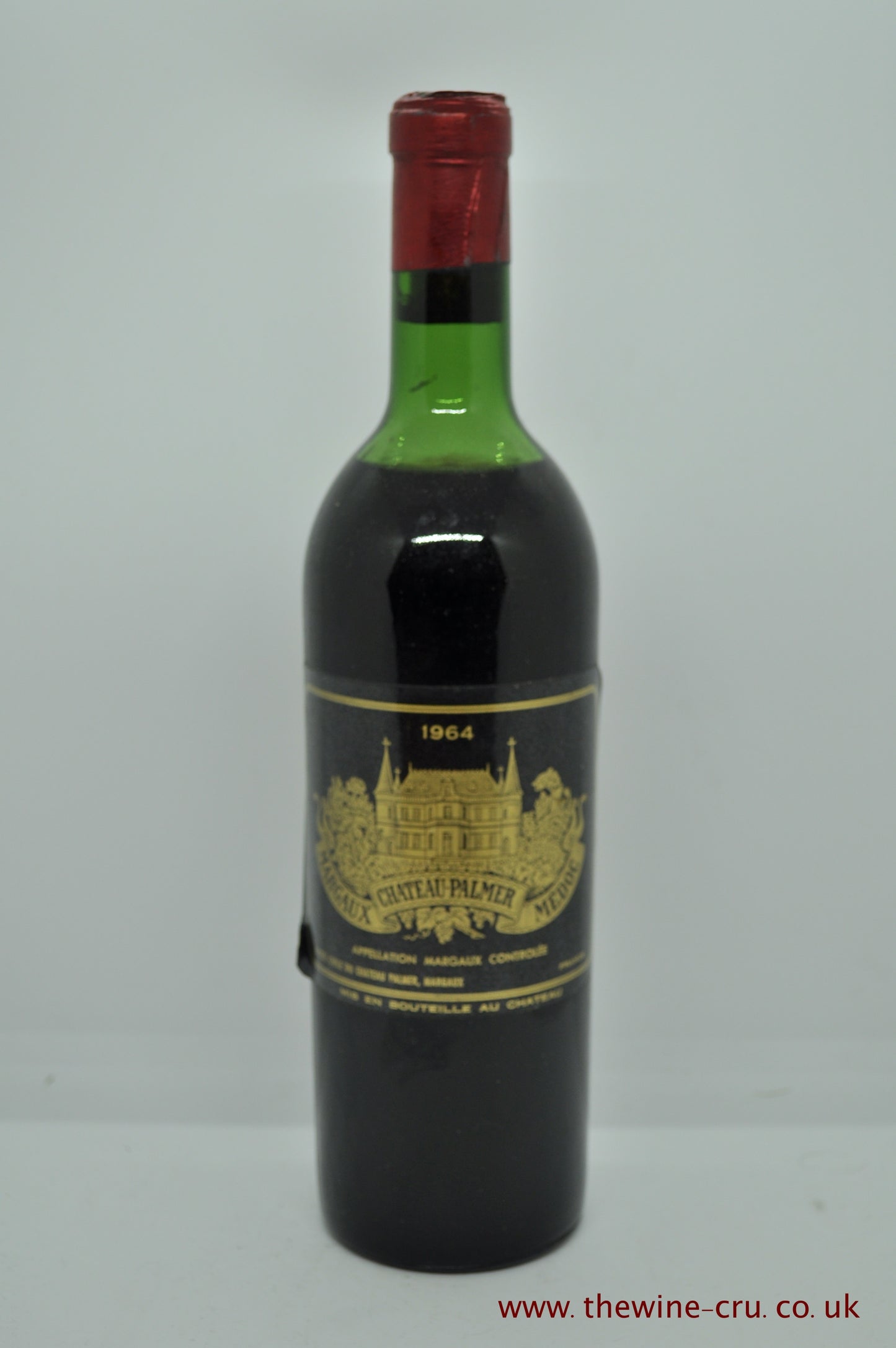 a bottle of 1864 vintage red wine. Chateau Palmer 1964. France, Bordeaux. The bottle is in good condition with the level being top shoulder. Immediate delivery. Free local delivery. Gift wrapping available.