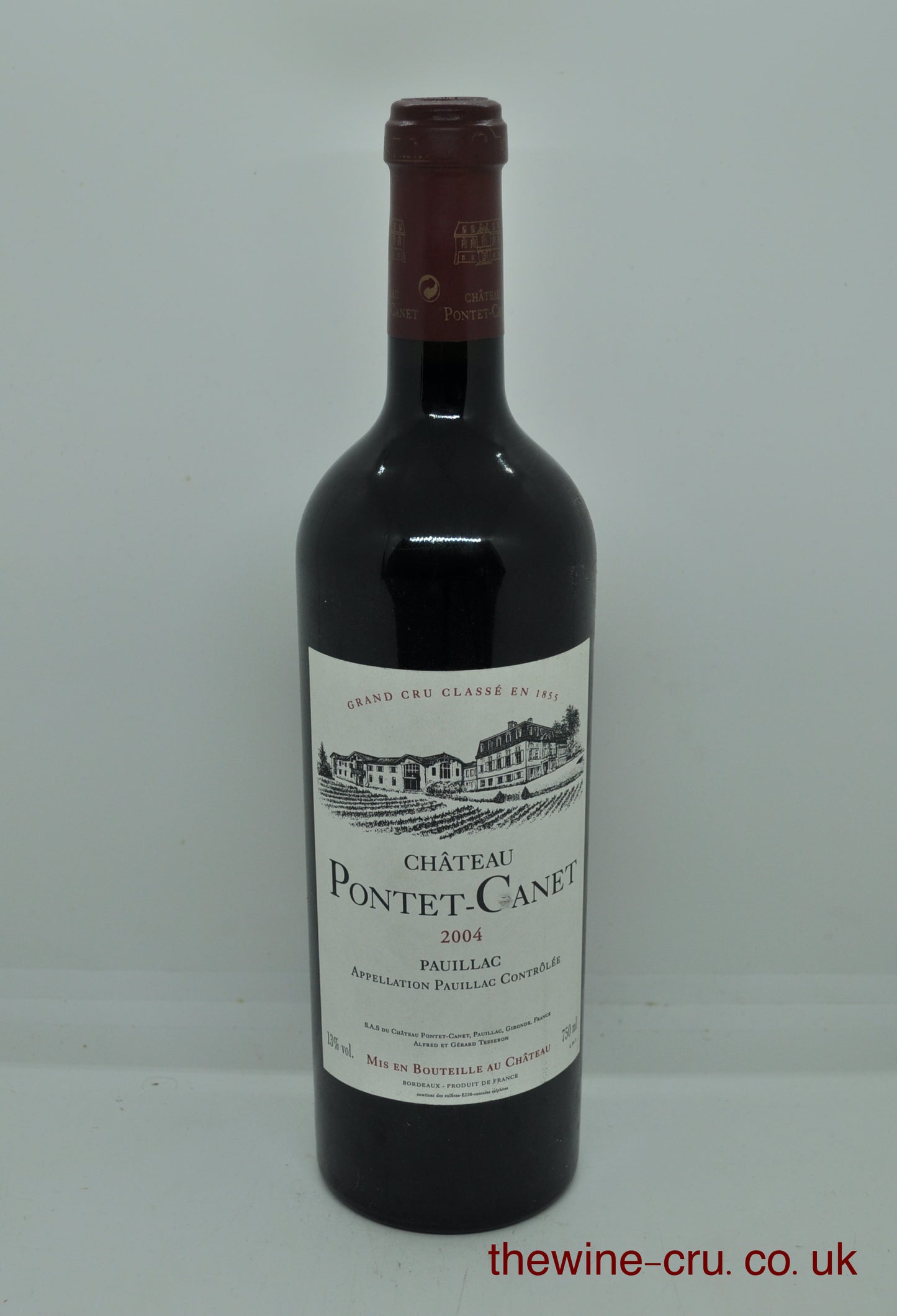 2004 vintage red wine. The bootle is in good condition. Immediate delivery. Free local delivery. Gift wrapping available.