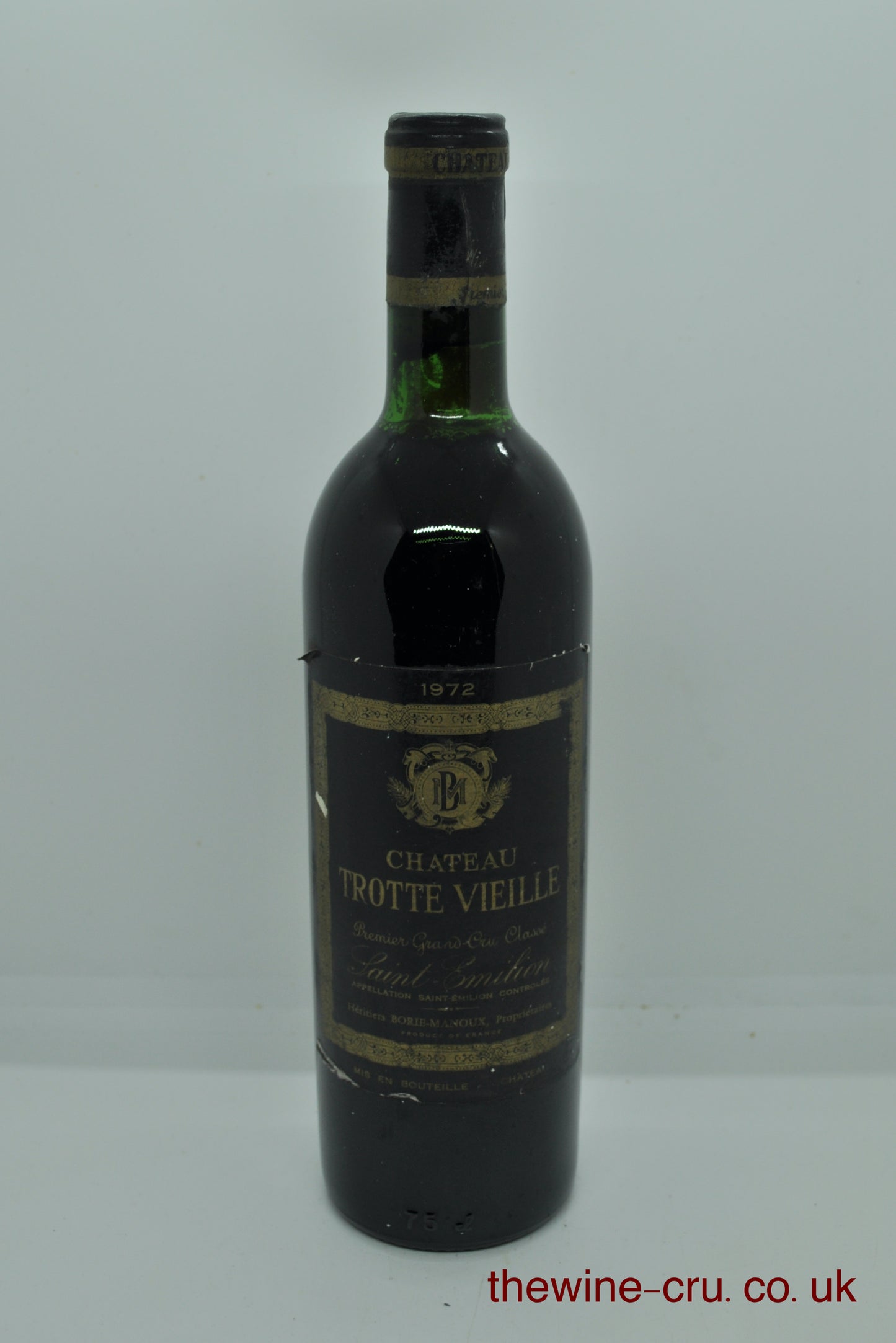 1972 vintage red wine. The bottle is in good general condition. Immediate delivery. Free local delivery. Gift wrapping available.