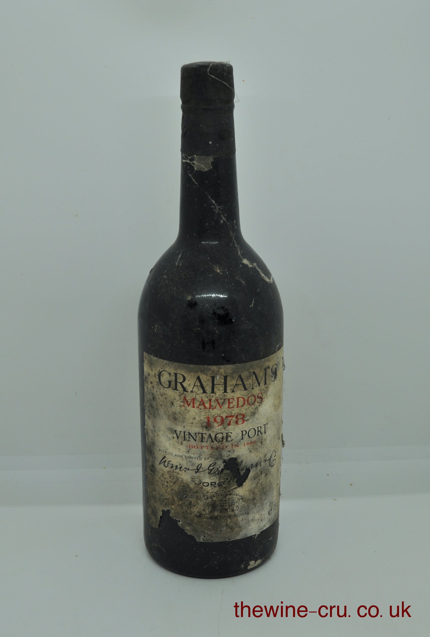 1978 vintage port wine. The label is binsoiled, but important bits are visible. Immediate delivery. Free local delivery. Gift wrapping available.