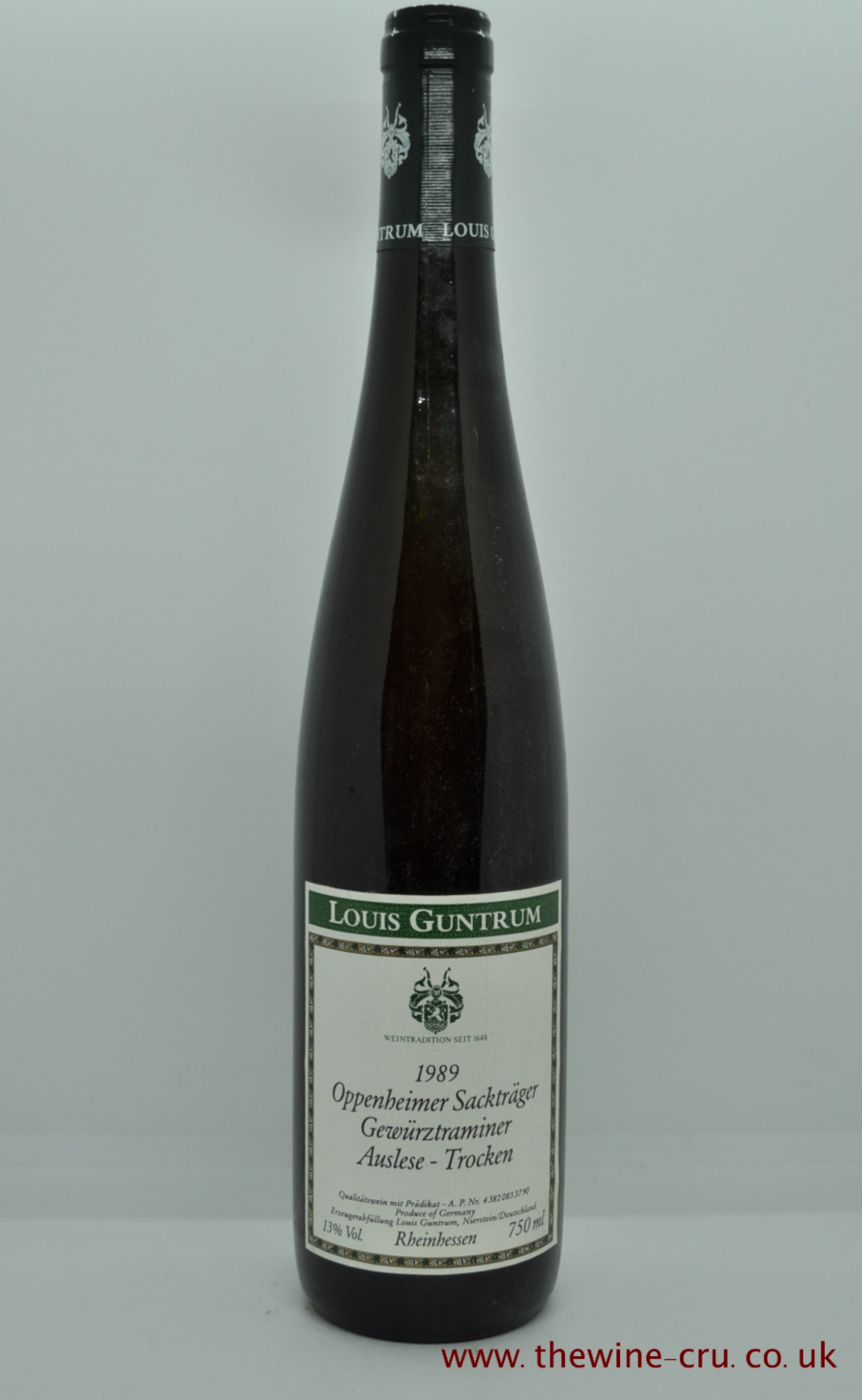 1989 vintage sweet white wine from Germany. Immediate delivery. Free local delivery.