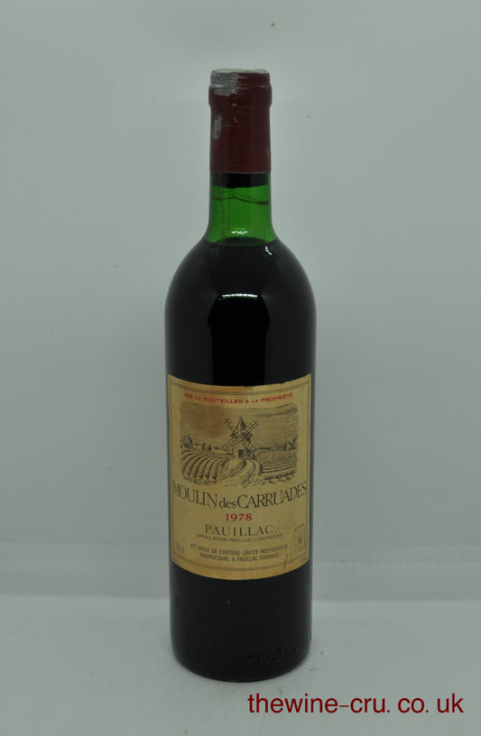 1978 vintage red wine. The bottle is in good condition. Label a little grubby and the wine level is very top shoulder. Immediate delivery. free local delivery. Gift wrapping available.