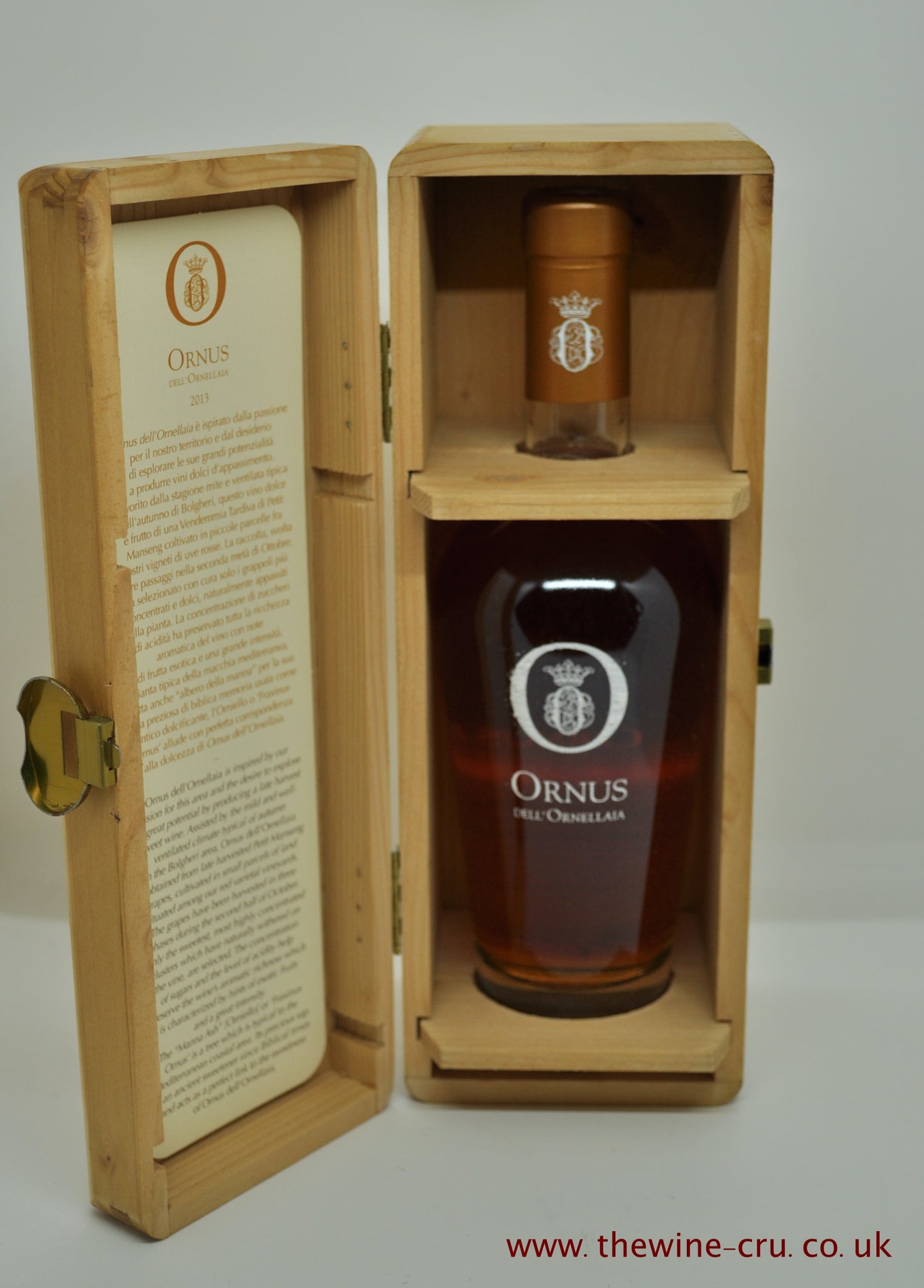 2013 vintage sweet white wine. Ornus Dell Ornellaia 2013 Half bottle. Italy. Immediate delivery. Free local delivery. Gift wrapping available.