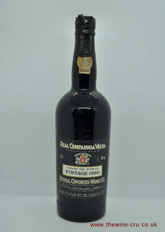 1980 vintage port wine. Real Companhia. Portugal.Immediate delivery. Free local delivery. Gift wrapping available.