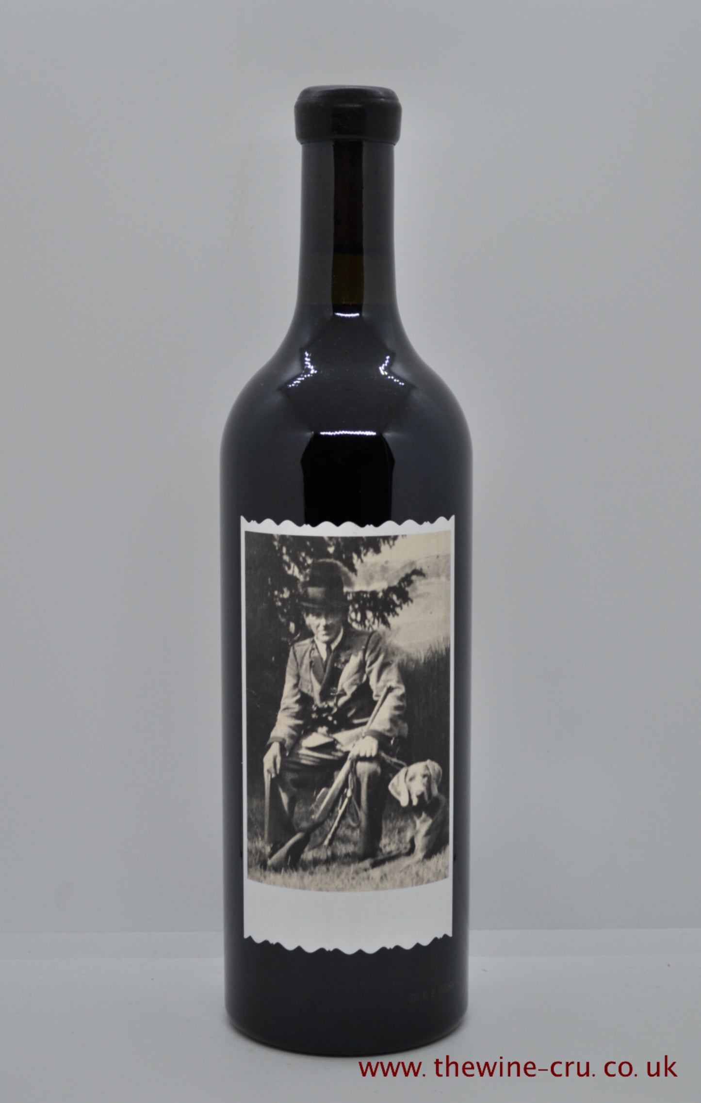 A bottle of 2017 vintage red wine. Sine Qua Non The Hated Hunter 2017 Syrah. USA, California. Immediate delivery. Free local delivery. Gift wrapping available.