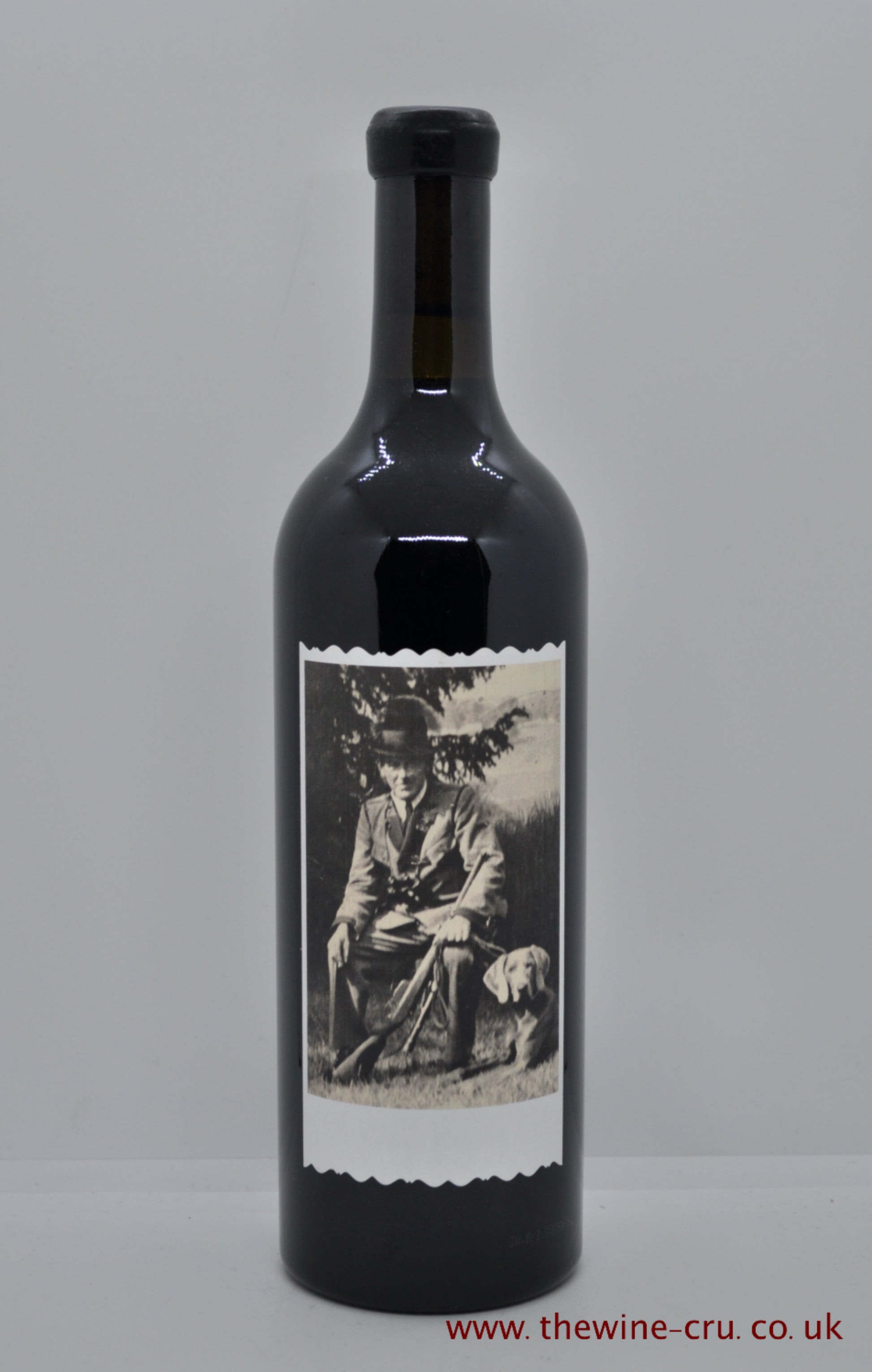 A bottle of 2017 vintage red wine. Sine Qua Non The Hated Hunter 2017 Syrah. USA, California. Immediate delivery. Free local delivery. Gift wrapping available.