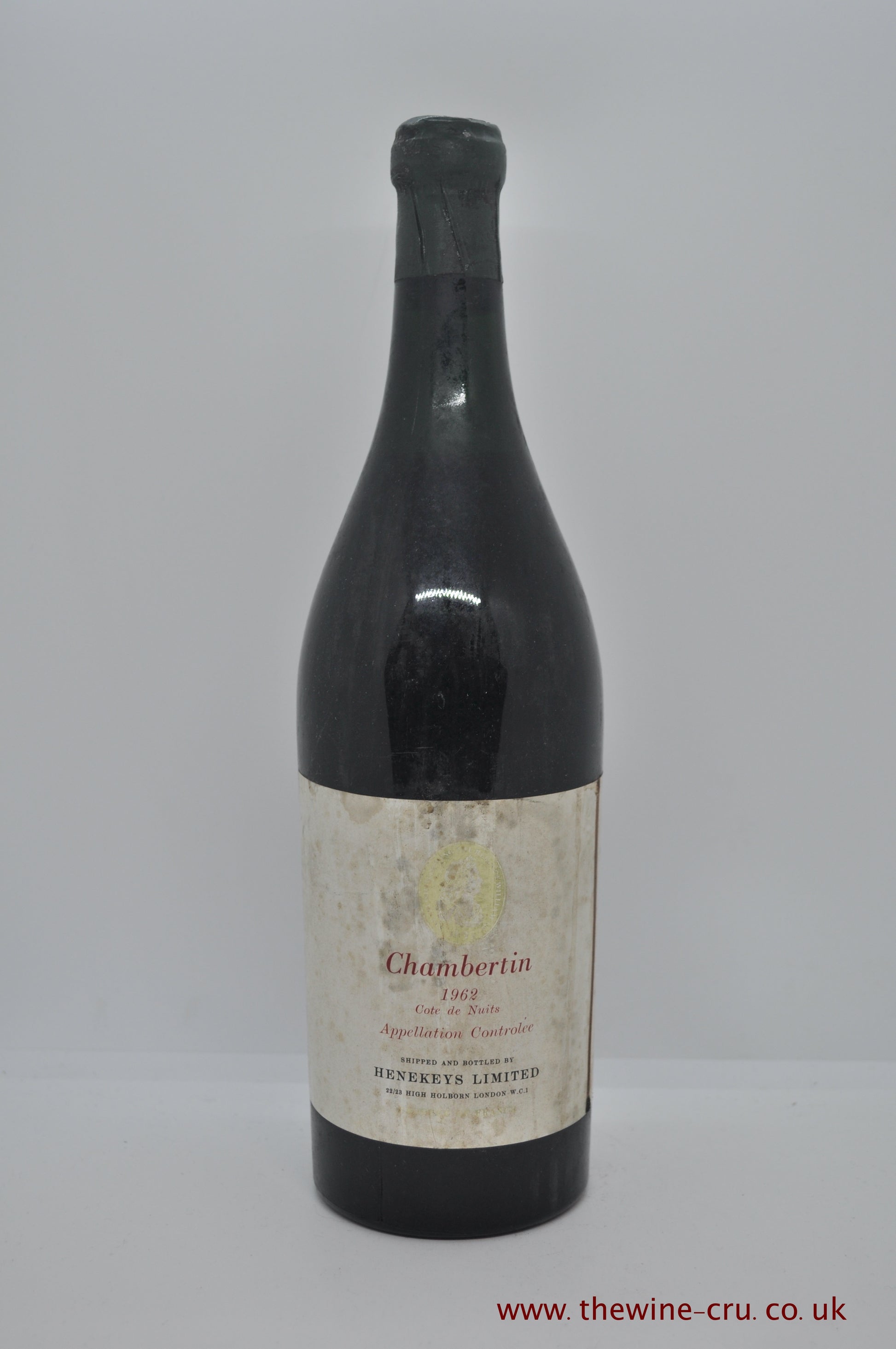 1962 vintage red wine. Chambertin Henekeys Limited. France Burgundy. Immediate delivery. Free local delivery.