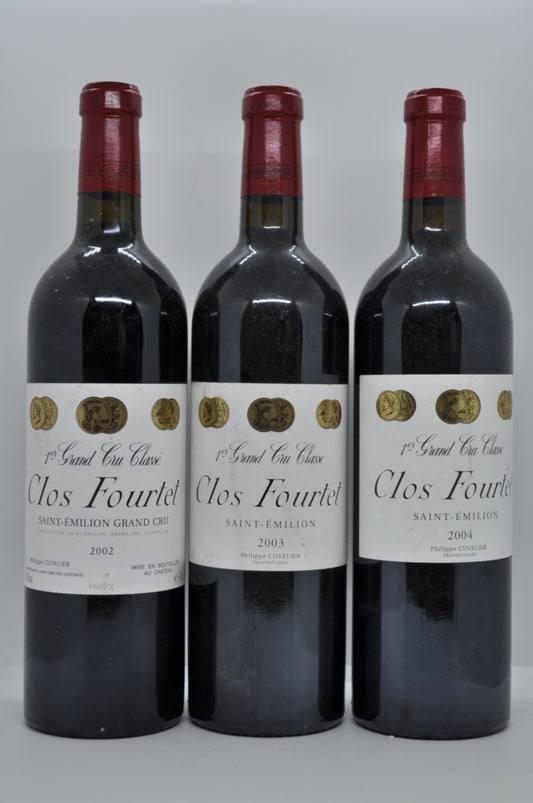 Clos Fourtet Vertical Tasting Package 2002 2003 2004 France Bordeaux