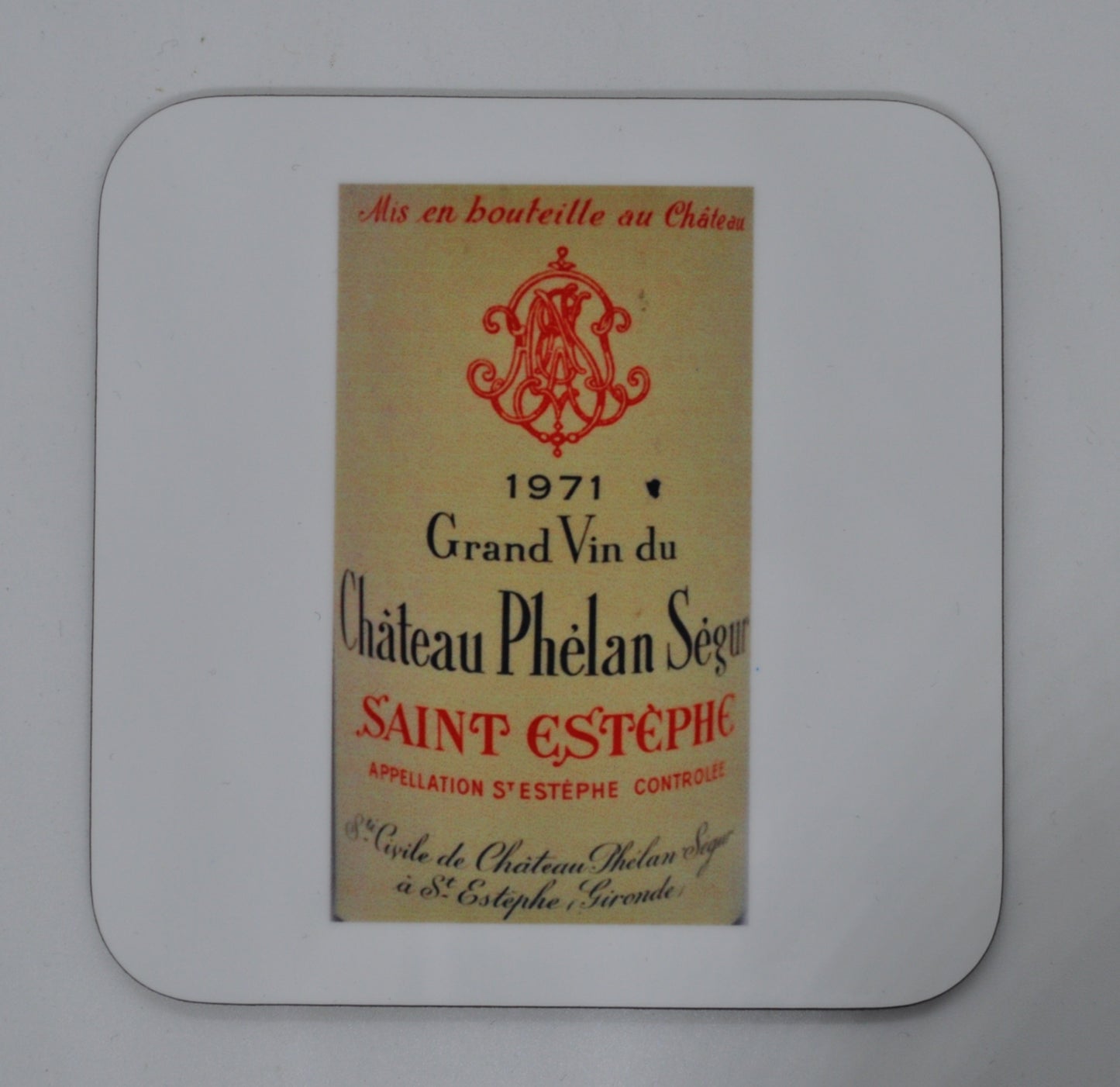 Bespoke Label Image Single Coaster
