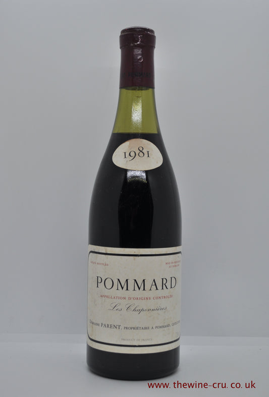 Pommard Les Chaponnieres Domaine Parent 1981 France Burgundy