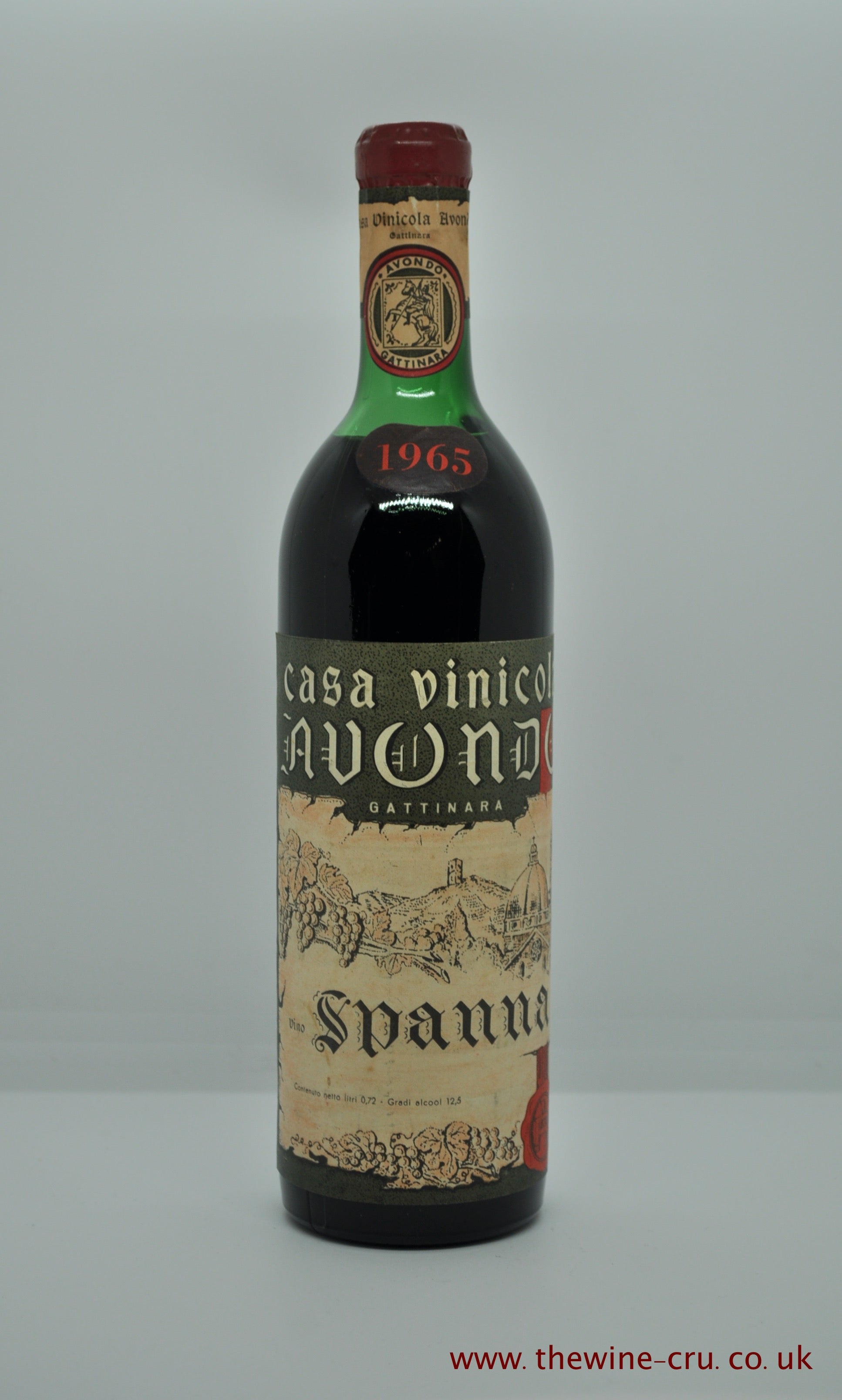 1965 vintage red wine from Itay. Immediate delivery Free local delivery. Gift wrapping available.