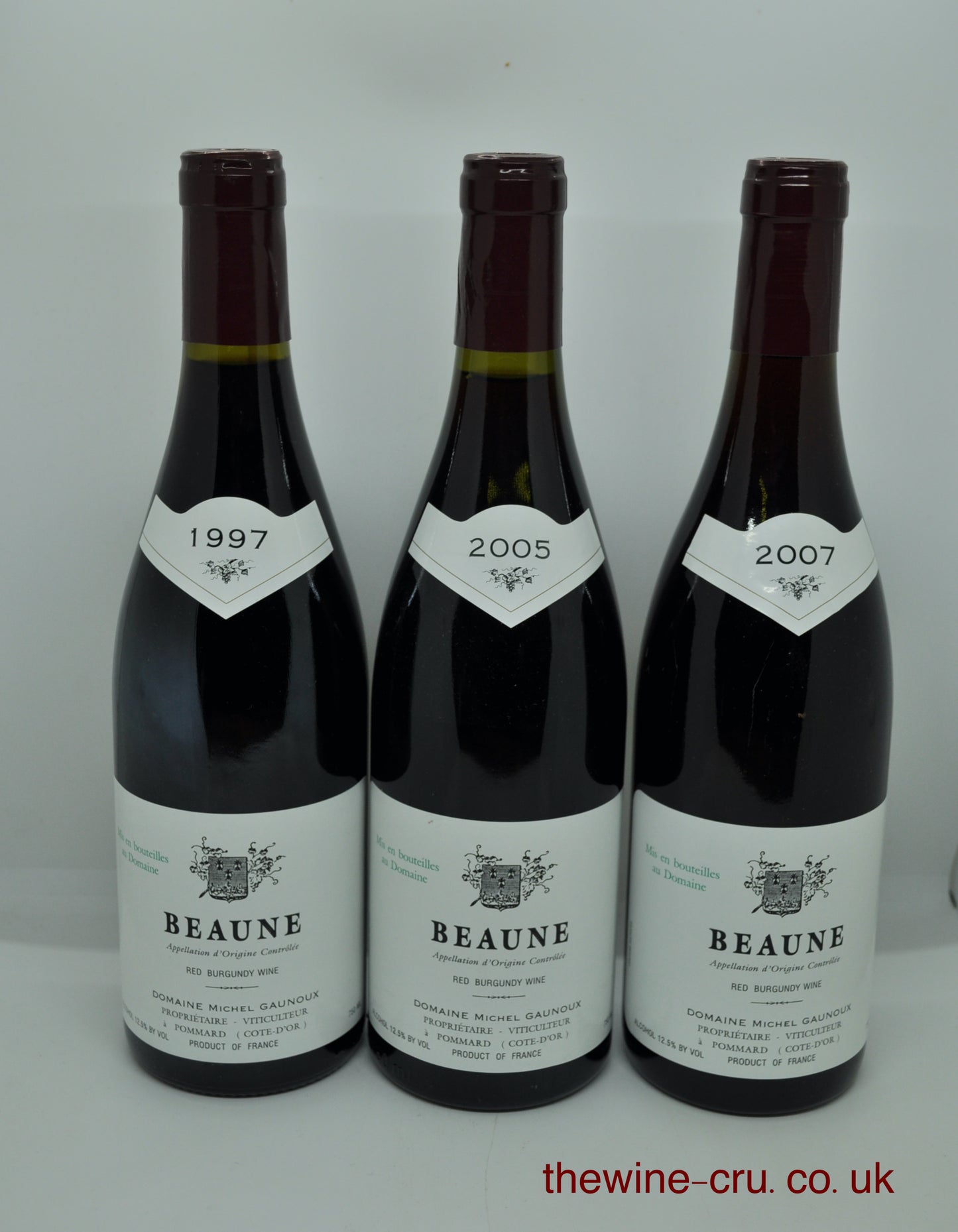 Three bottles of a six bottle vertical tasting package. Vintages 1997, 2005 and 2007. ll bottles in good condition.