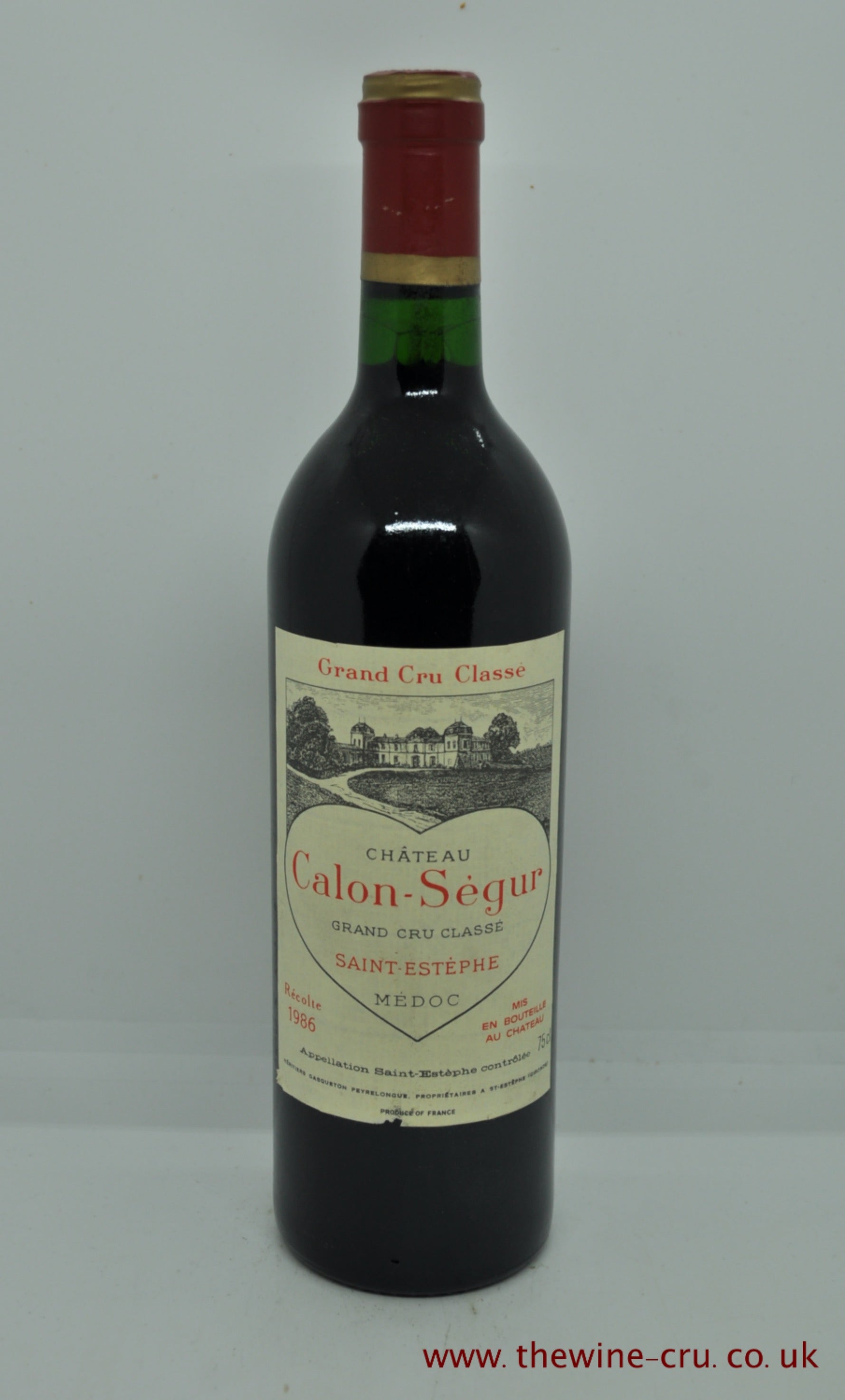 1986 vintage red wine. The bottle is in good condition. Immediate delivery. Free local delivery. Gift wrapping available.