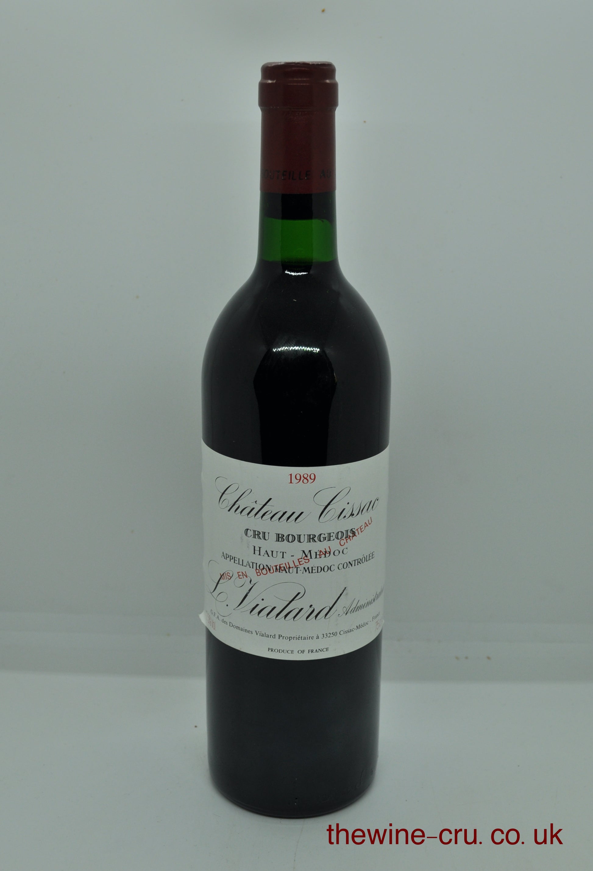 1989 vintage red wine. The bottle is in good condition. Immediate delivery. Free local delivery. Gift wrapping available.
