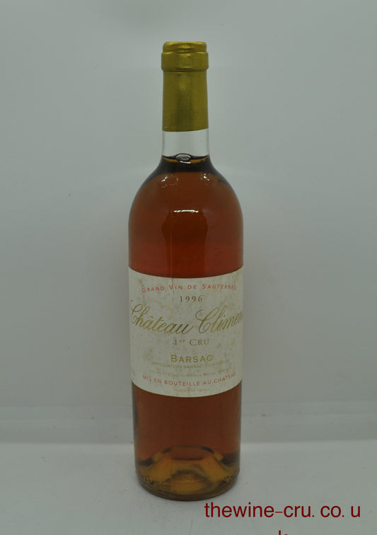 1996 sweet white wine from Barsac, Sauternes. The bottle is in good general condition. The label is a little grubby. Immediate delivery. Free local delivery. Gift wrapping available.