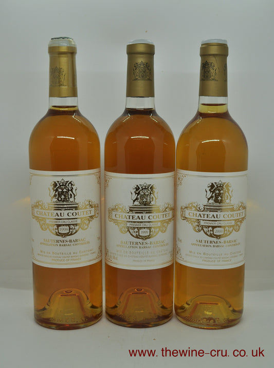 Vintages 1995, 1996 and 1997 of six sweet white wines in this package. The bottles are in good condition. Immediate delivery. Free local delivery. 