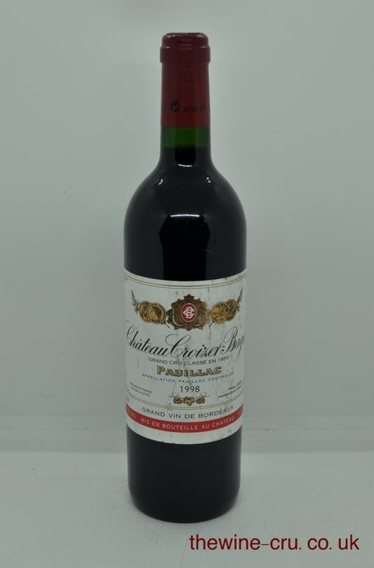 1998 vintage red wine from Pauillac. The bottle is in excellent condition. Immediate delivery. Free local delivery. Gift wrapping available.