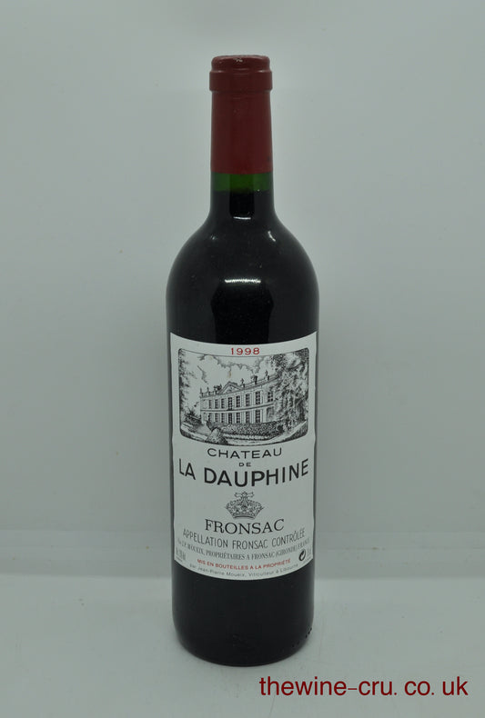 1998 vintage red wine from Fronsac, Bordeaux. The bottle is n good condition. Immediate delivery. Free local delivery. Gift wrapping available.