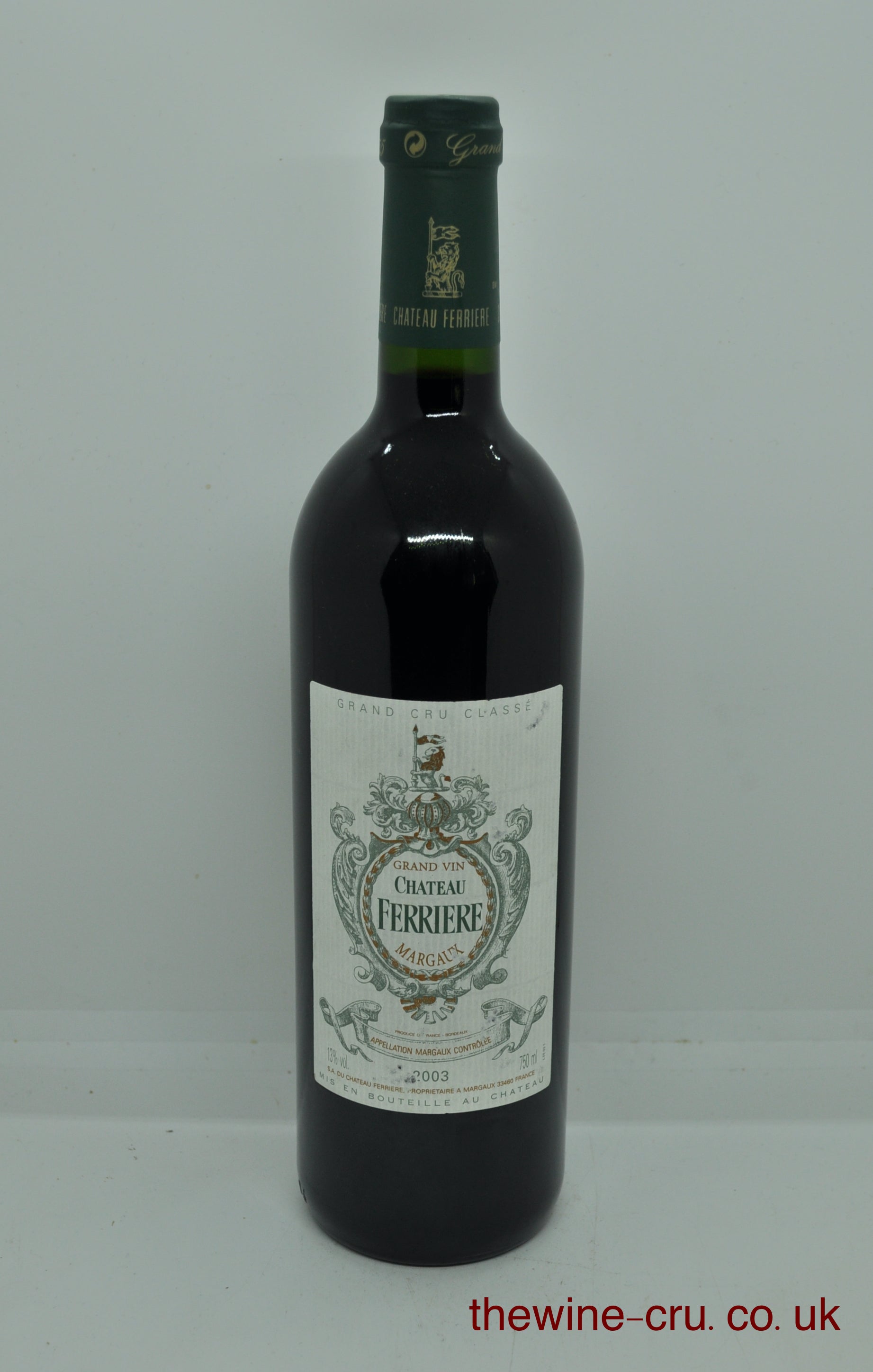 2003 vintage red wine. The bottle is in excellent condition. Immediate delivery. Free local delivery. Gift wrapping available.