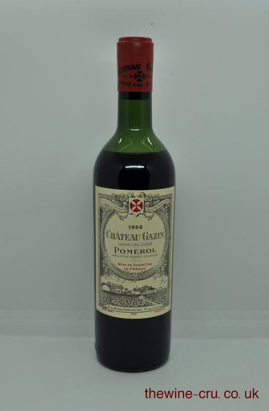 1960 vintage red wine. The wine level is mid shoulder. Label and branded capsule in excellent condition. Immediate delivery. Free local delivery. Gift wrapping available.