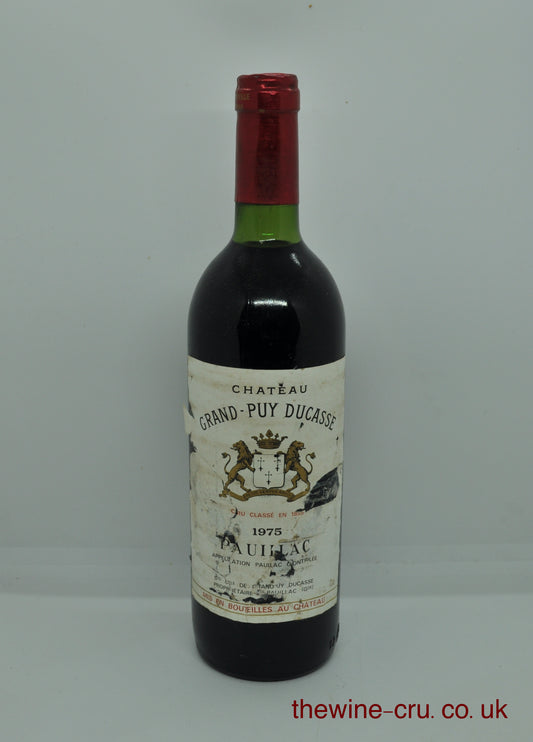 1975 vintage red wine. The bottle is in good condition. The label is a little scrappy and the wine level is base of neck. Immediate delivery. Free local delivery. Gift wrapping available.