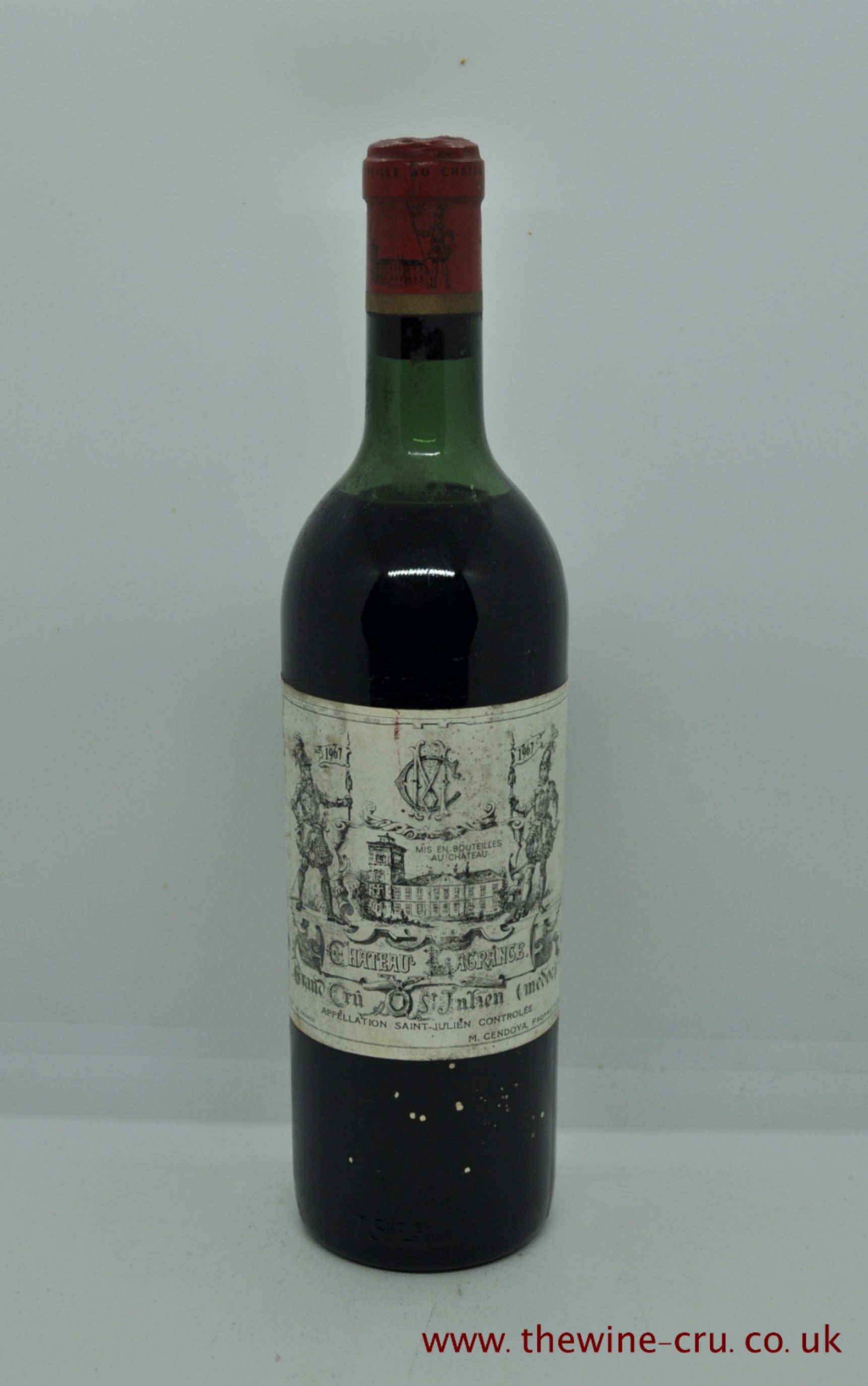 1967 vintage red wine. The bottle is in general good condition. the wine level is top shoulder. Immediate delivery. Free local delivery. Gift wrapping available.
