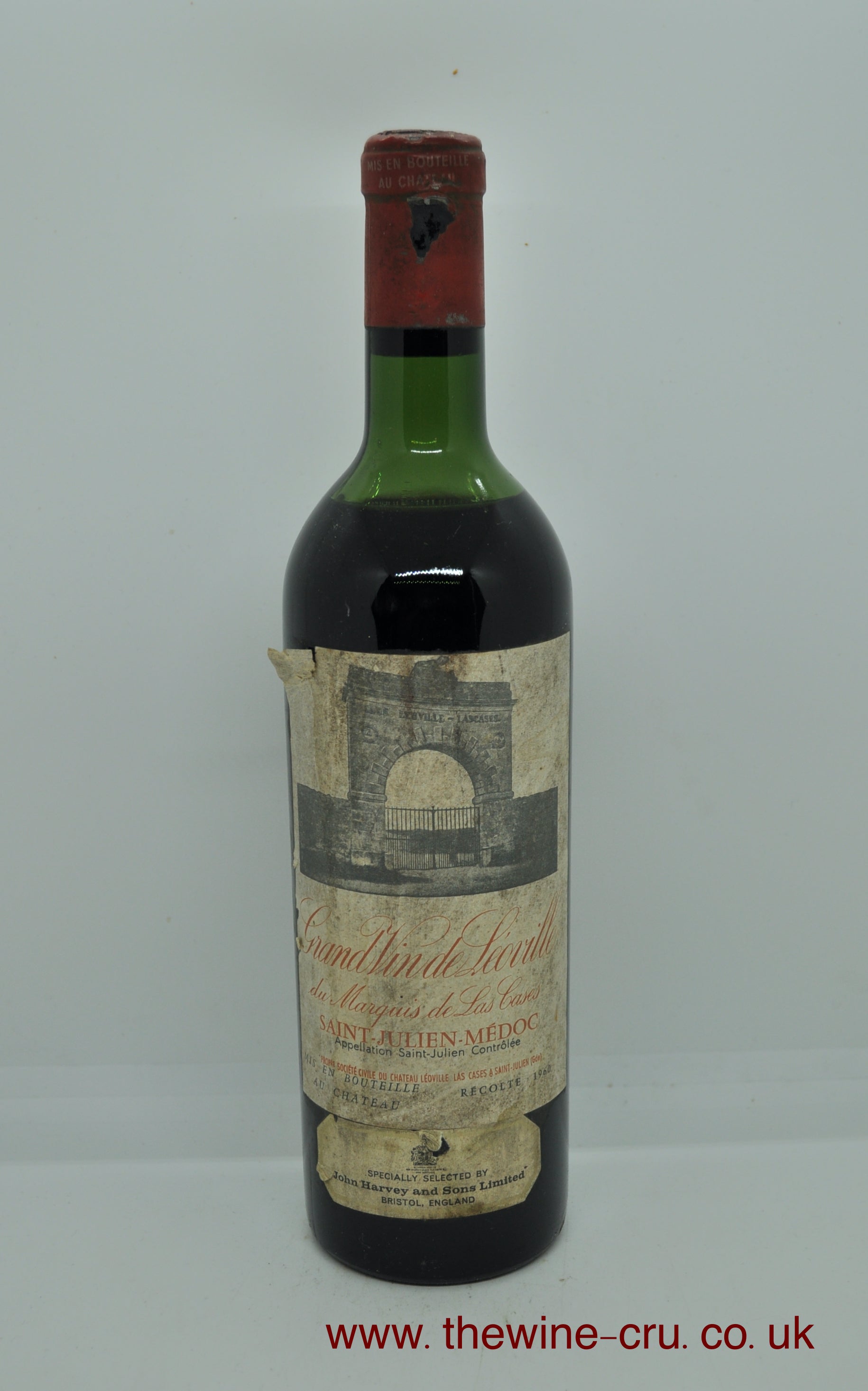1960 vintage red wine. The bottle has a little capsule damage, label is bin soiled and the wine level is high shoulder. Immediate delivery. Free local delivery. Gift wrapping available.