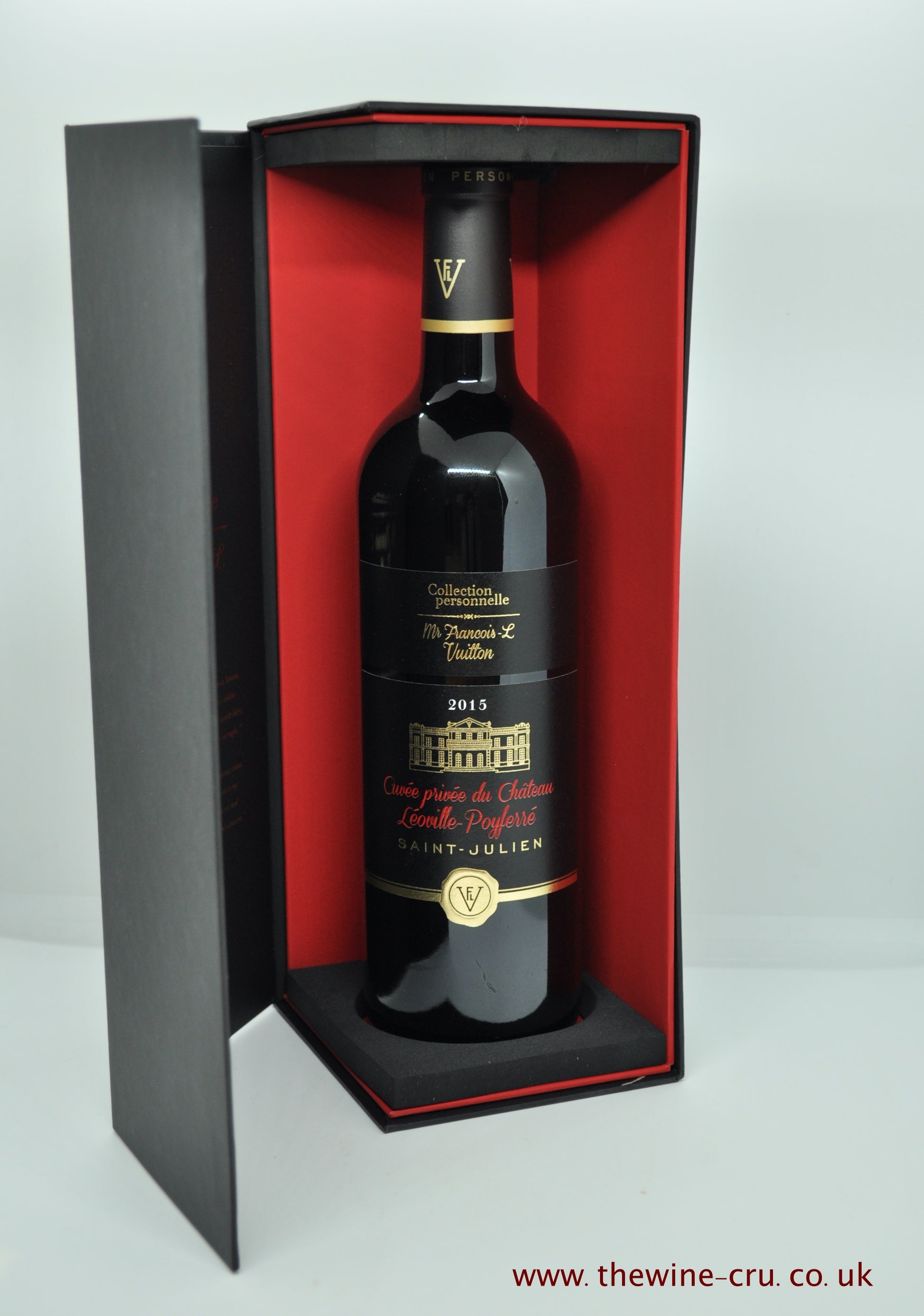 2015 vintage red wine. Collection Personelle Francois L Vuitton Cuvee Privee Chateau Léoville Poyferre 2015. Bordeaux France. The bootle is in excellent condition and indervidualy boxed. Immediate delivery. Free local delivery.