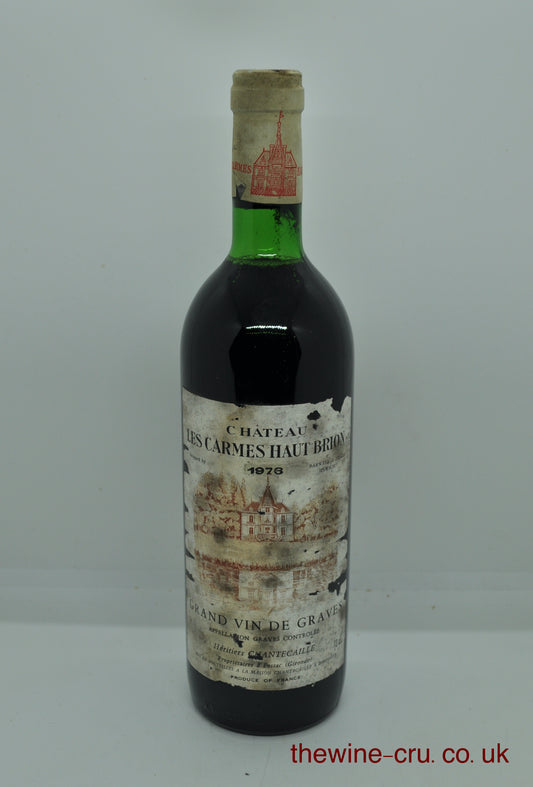 1976 vintage red wine. The label is heavily bin soiled but all important information is readable. Immediate delivery. Free local delivery. Gift wrapping available.
