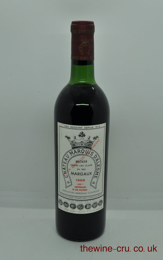 1966 vintage red wine. The bottle is In good general condition with the wine level being top shoulder. Immediate deliver. Free local delivery. Gift wrapping available.