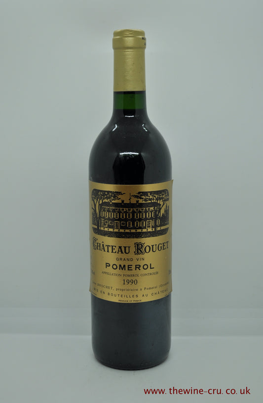 1990 vintage red wine. Chateau ought 1990. France, Bordeaux. The bottle is in good condition with the wine level being base of neck. Immediate delivery. Free local delivery. Gift wrapping available.