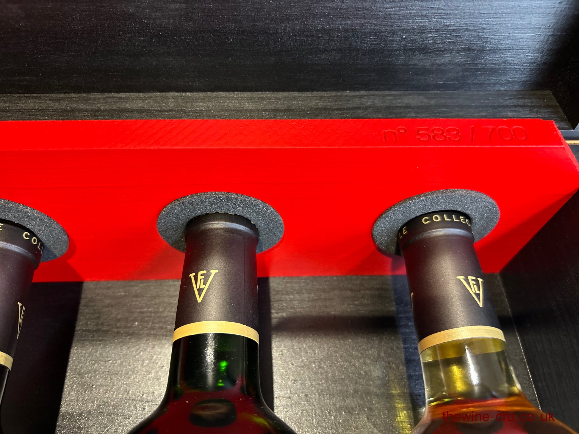 close up of the limited edition number 572 of 700