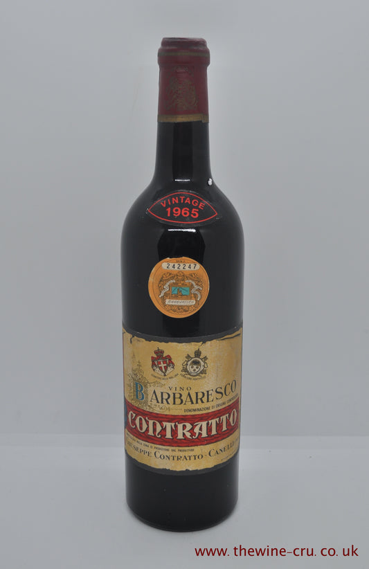 1965 vintage red wine from Italy. The bottles in good condition with the level being top shoulder. Immediate delivery. Free local delivery. Gift wrapping available.