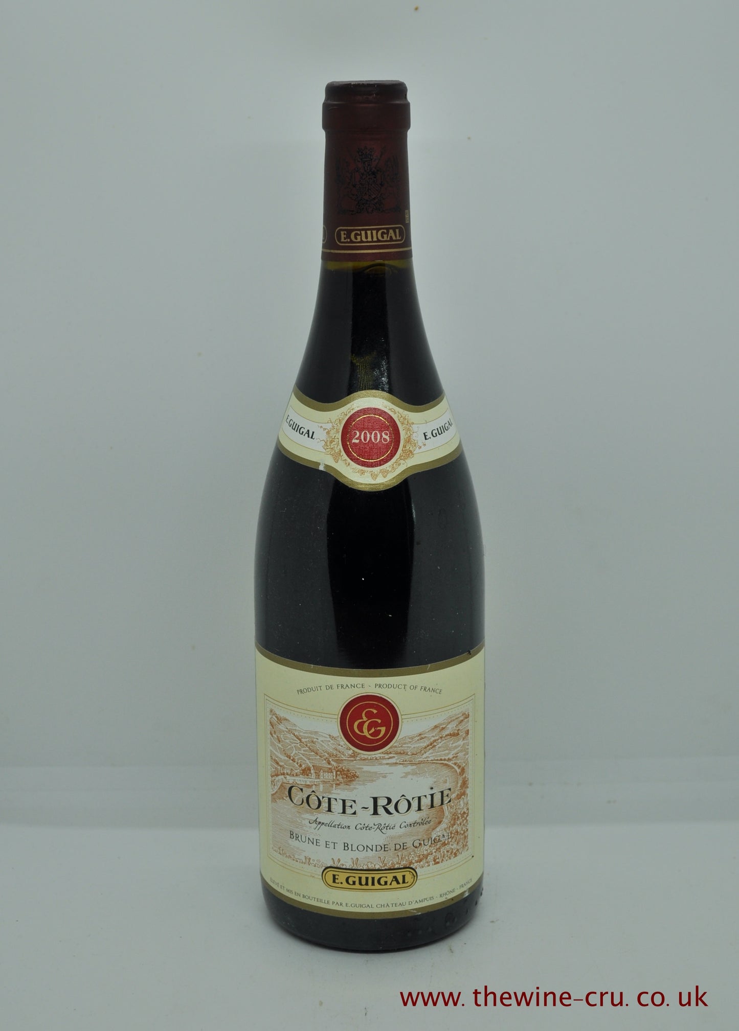 2008 vintage red wine from the Rhone Valley, France. The bottle is in excellent condition. Immediate delivery. free local delivery. Gift wrapping available.