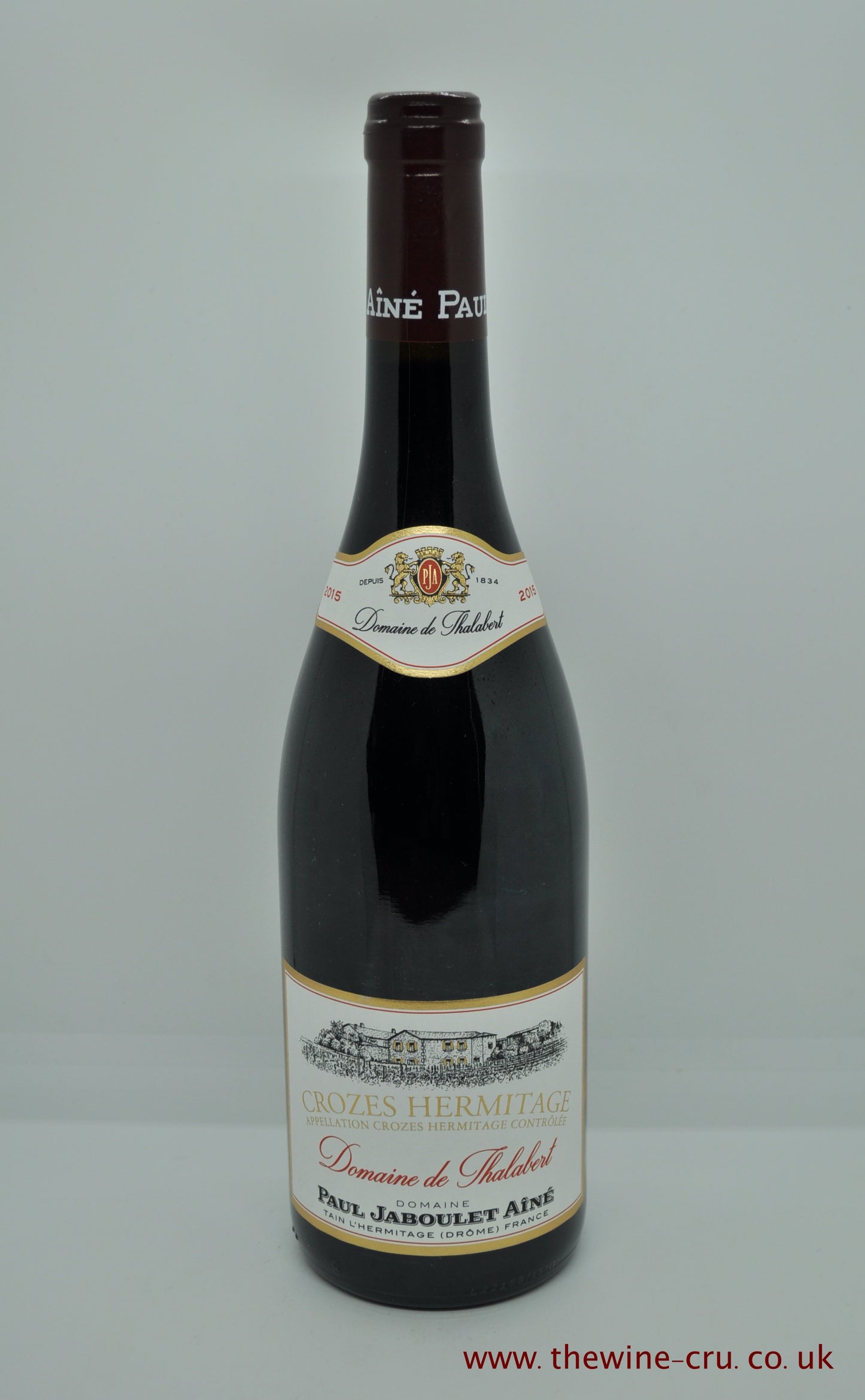 2015 vintage red wine. Crozes Hermitage Domaine de Thalabert Paul Jaboulet Aine 2015. France, Rhone. The bottle is in excellent condition. Immediate delivery. Free local delivery. Gift wrapping available.