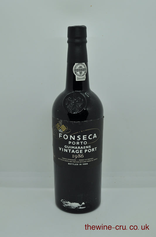 1986 vintage port wine. Immediate delivery. Free local delivery. Gift wrapping available.