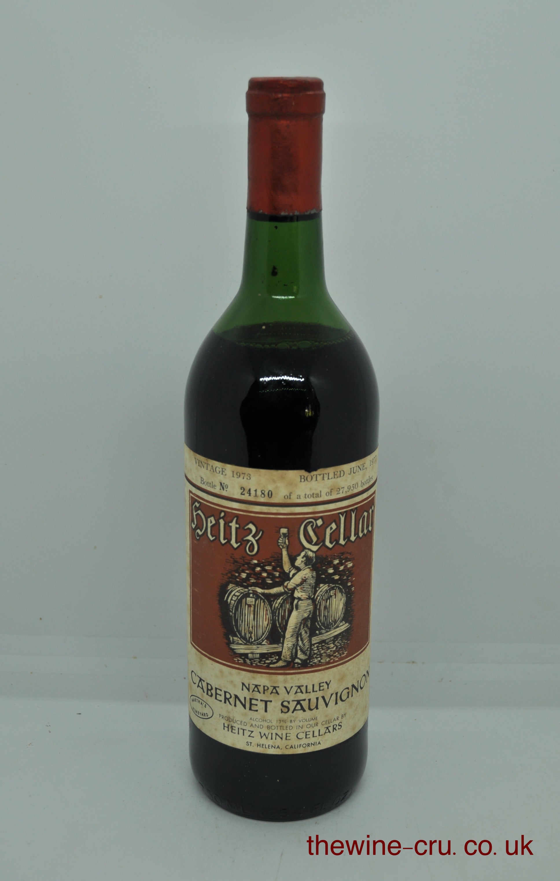 1973 vintage red wine. The bottle is in good condition with the wine level being high shoulder. Immediate delivery.Free local delivery. Gift wrapping available.
