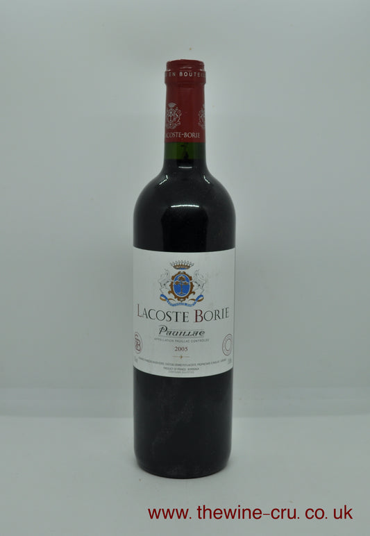 2005 vintage red wine. The bottle is in good condition. Immediate delivery. Free local delivery. Gift wrapping available.
