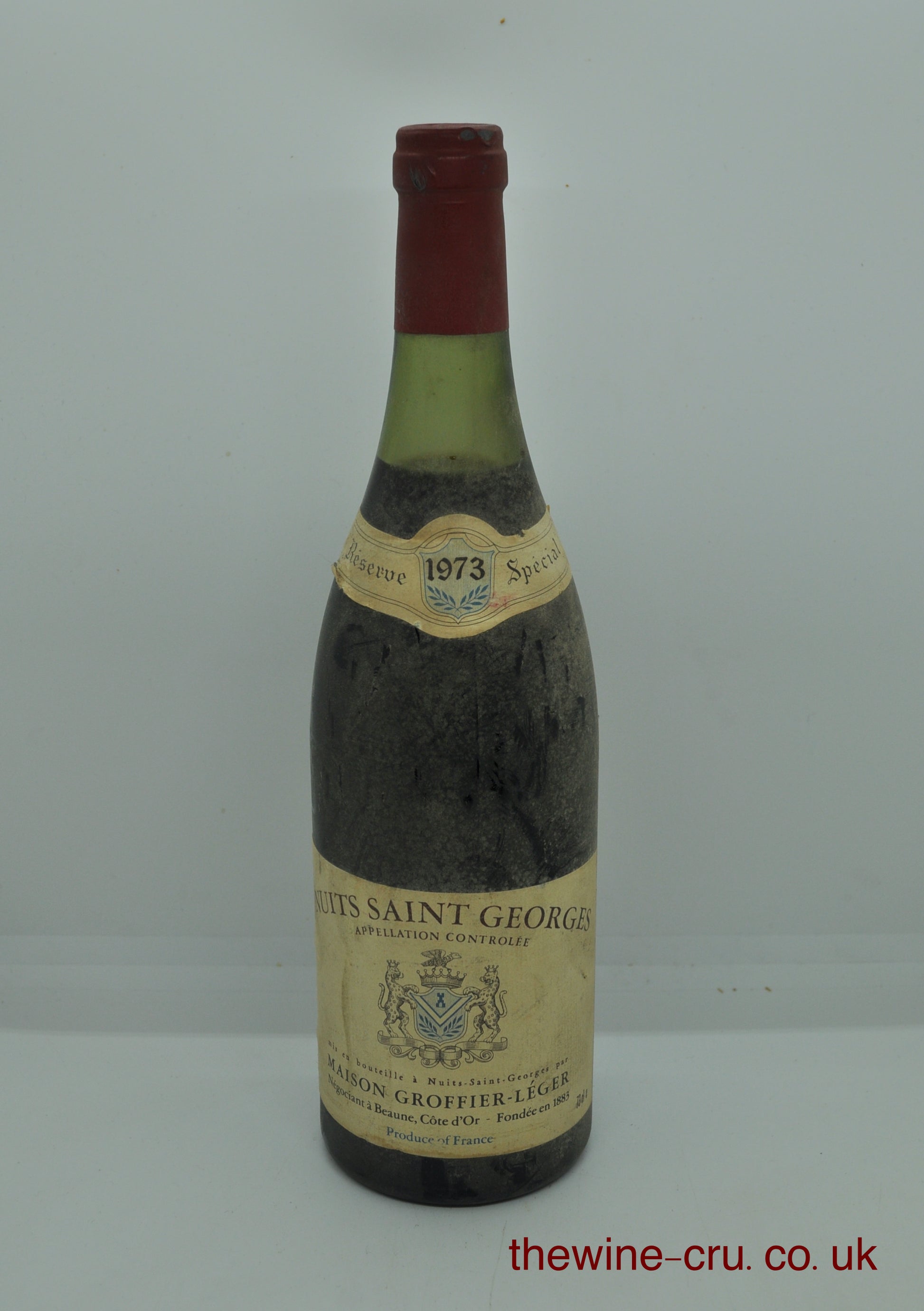1973 vintage red wine. The bottle is in good general condition, but the bottle and label are cellar dirty. Immediate delivery. Free local delivery. Gift wrapping available.