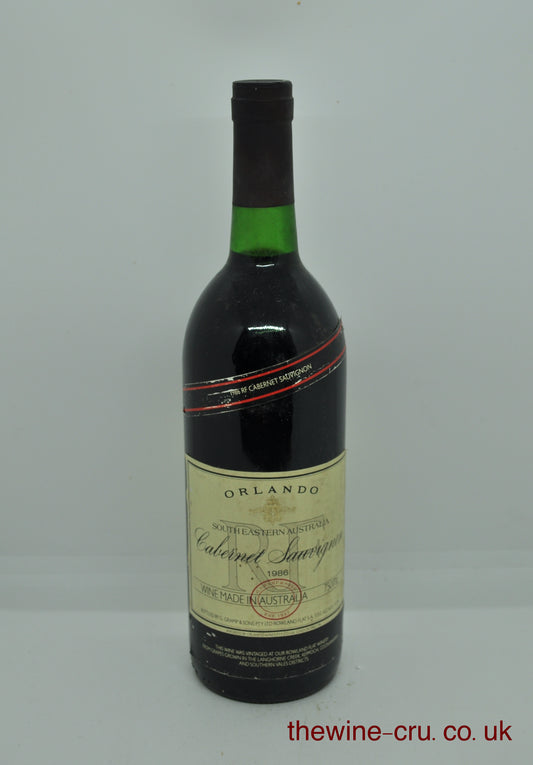 1986 vintage red wine. The bootle is in good condition. Immediate delivery. free local delivery. Gift wrapping available.