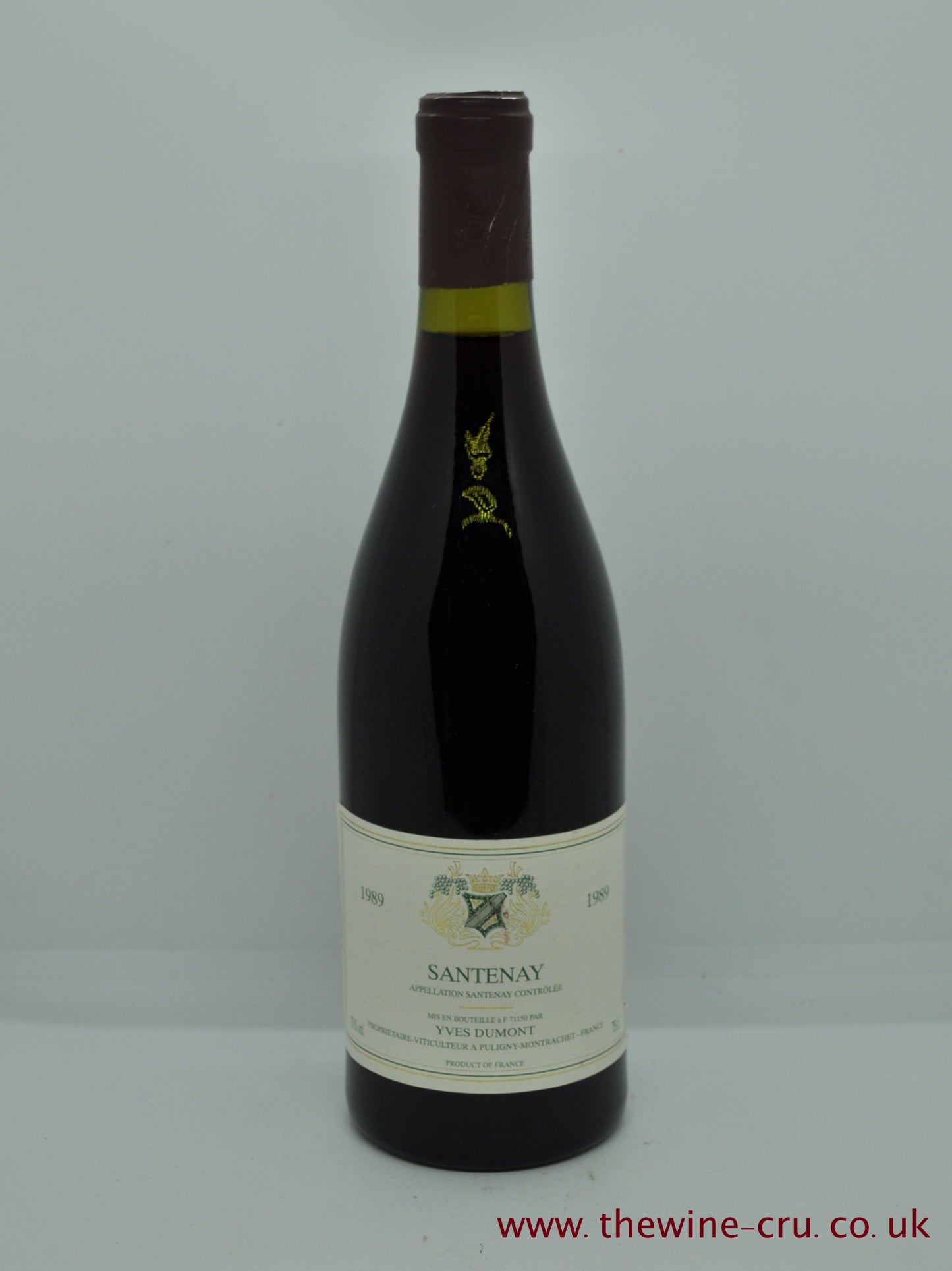 1989 vintage red wine from the Cote De Beaune. The bottle is in good condition. Immediate availability. free local delivery. Gift wrapping available.