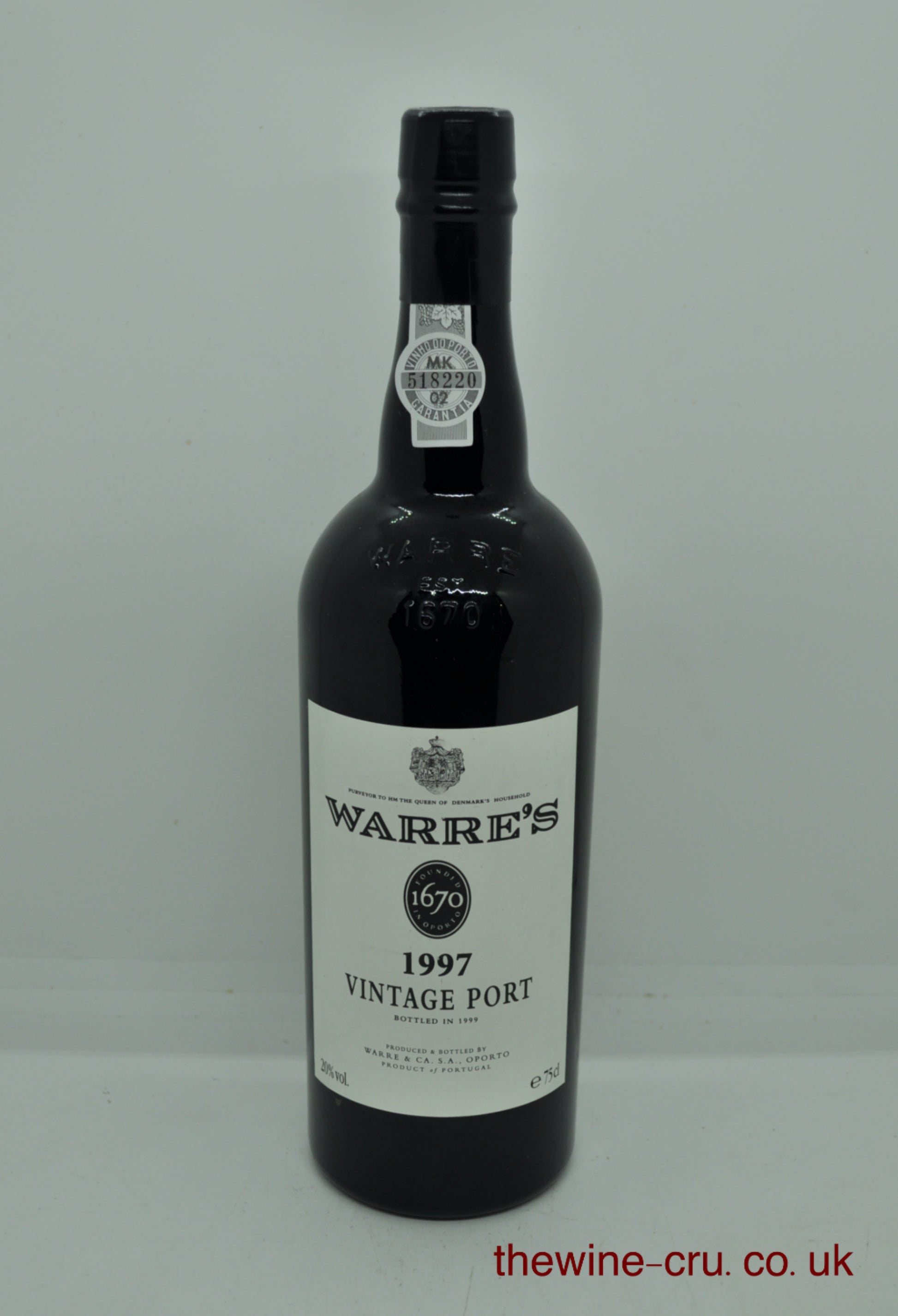 1997 vintage port wine. The bottle is in excellent condition. Immediate delivery. free local delivery. Gift wrapping available.