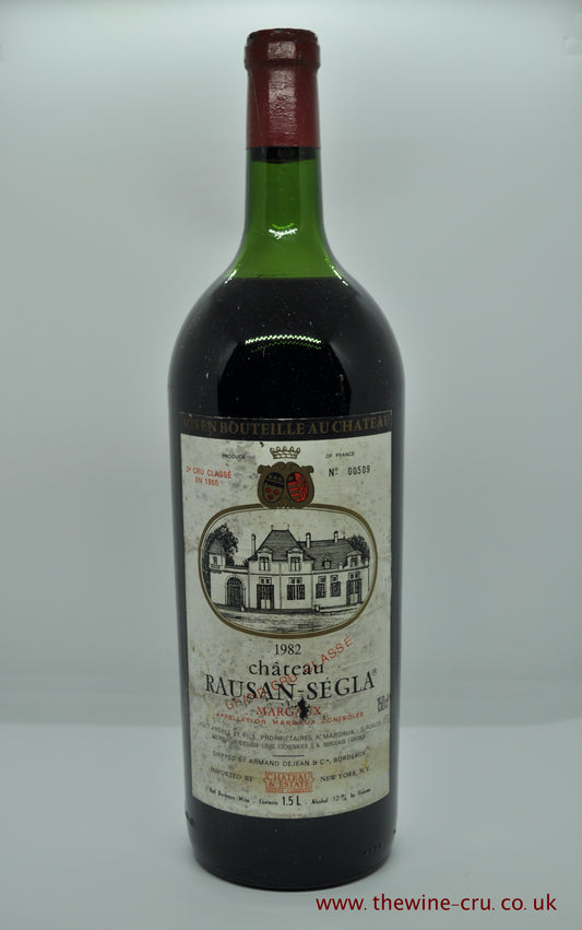 1982 vintage red wine. Chateau Rausan Segla Magnum 1982. France, Bordeaux. Immediate delivery. Free local delivery.