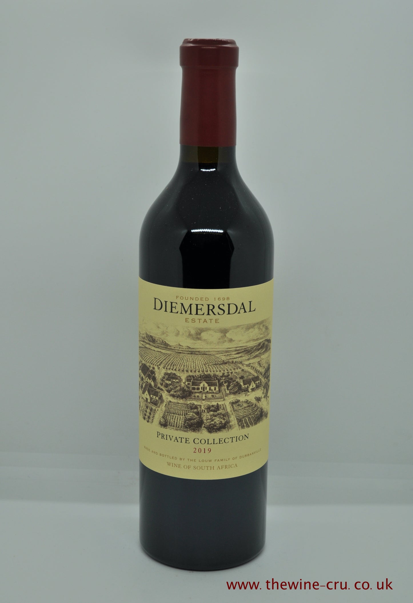 2019 vintage red wine. Diemersdal Estate Private Collection 2019. South Africa. Immediate delivery. Free local delivery. Gift wrapping available.